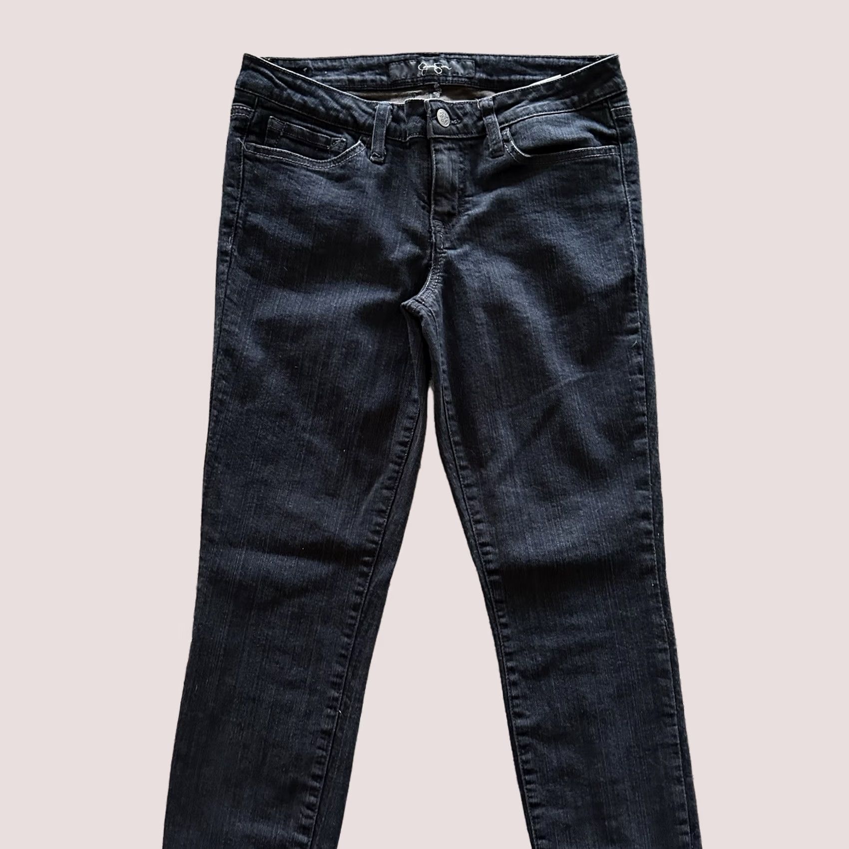 Jessica Simpson Jessica Simpson Jeans Womens 29x29 Kiss Me Low Rise Skinny Black 5-Pocket Denim Jeans Mens Womens Girls not applicable Size 29" - 1 Thumbnail