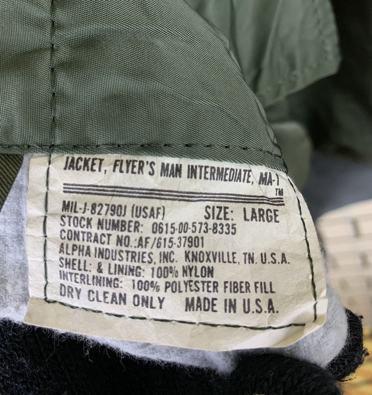 Alpha Industries × Vintage Vintage Military Alpha MA-1 Flyer Bomber Jacket Size US L / EU 52-54 / 3 - 25 Thumbnail