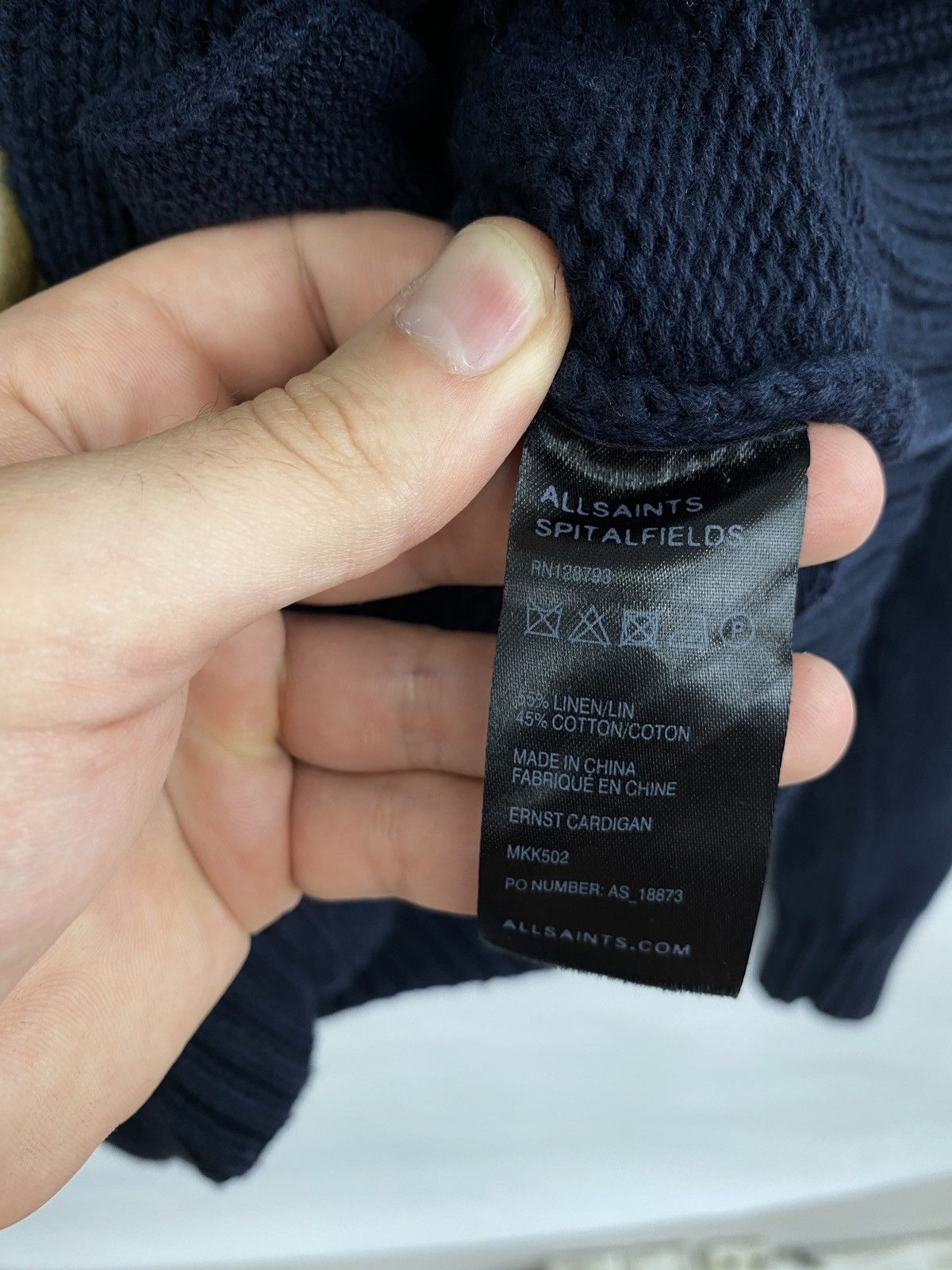Allsaints Allsaints Spitalfields Cardigan kapital Style Retro Rare Y2K Size US S / EU 44-46 / 1 - 6 Thumbnail