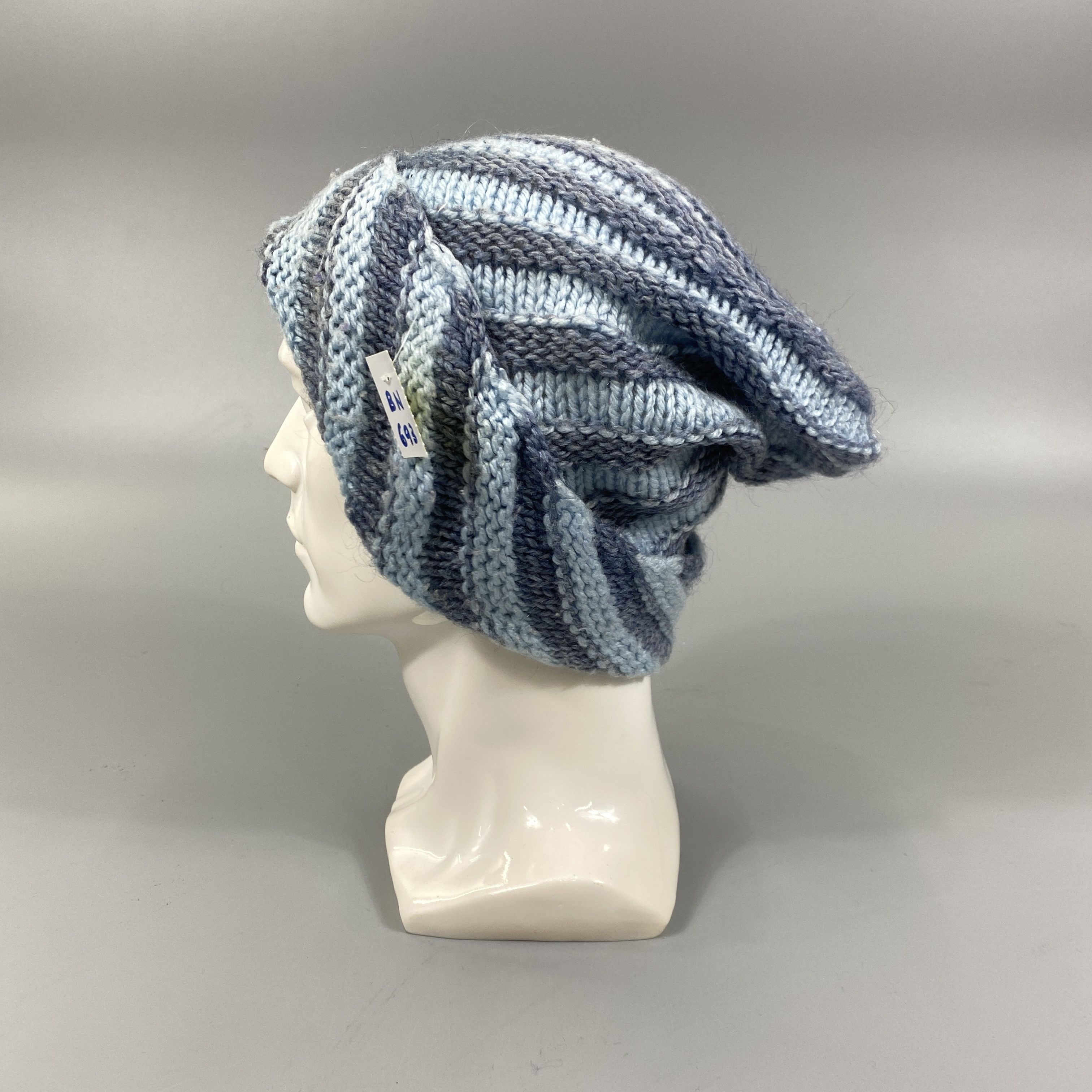 Japanese Brand Vintage Knitted Spiral Beanie -BN693 Size ONE SIZE - 2 Thumbnail