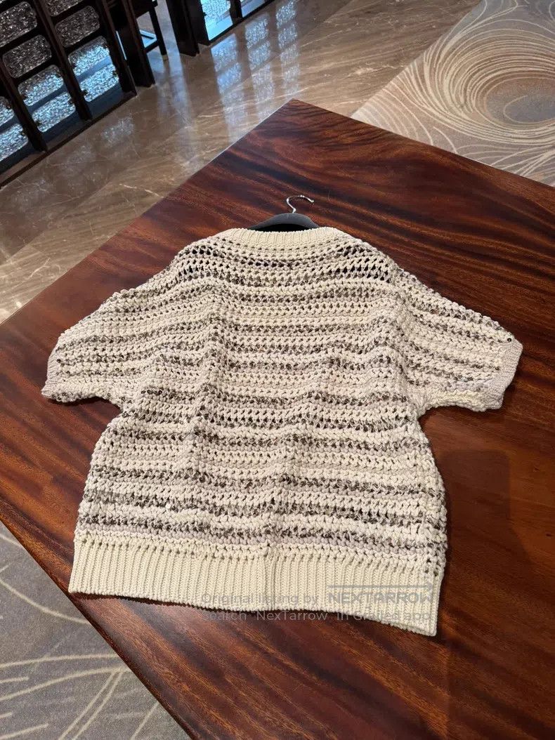 Brunello Cucinelli Brunello Cucinelli Sequined Sweater Size L / US 10 / IT 46 - 4 Thumbnail