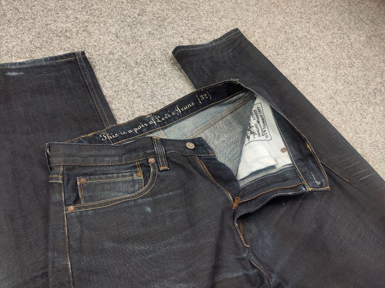 Levi's Vintage Levis Dark Waxed Denim Jeans if six was nine style Size US 32 / EU 48 - 13 Thumbnail