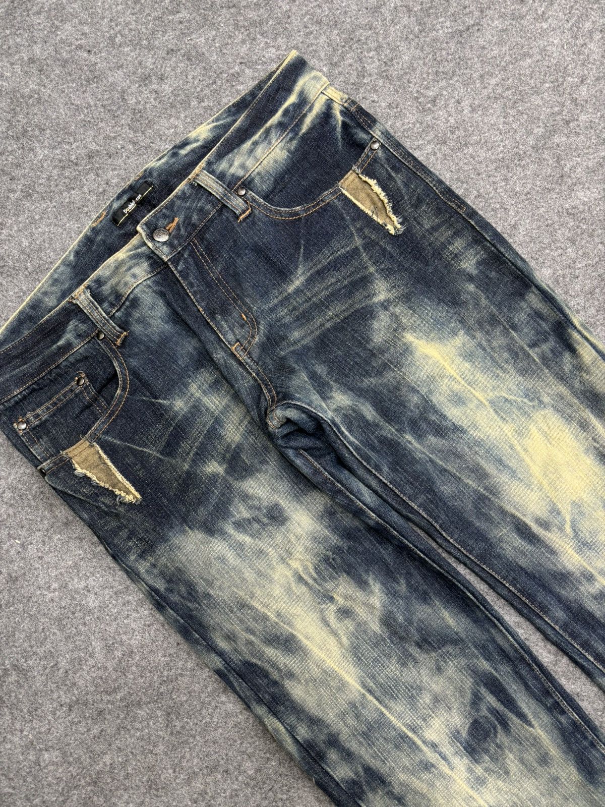 Japanese Brand 💥90s Style💥doublefocus Sick Fades Denim F591 Size US 35 - 10 Thumbnail