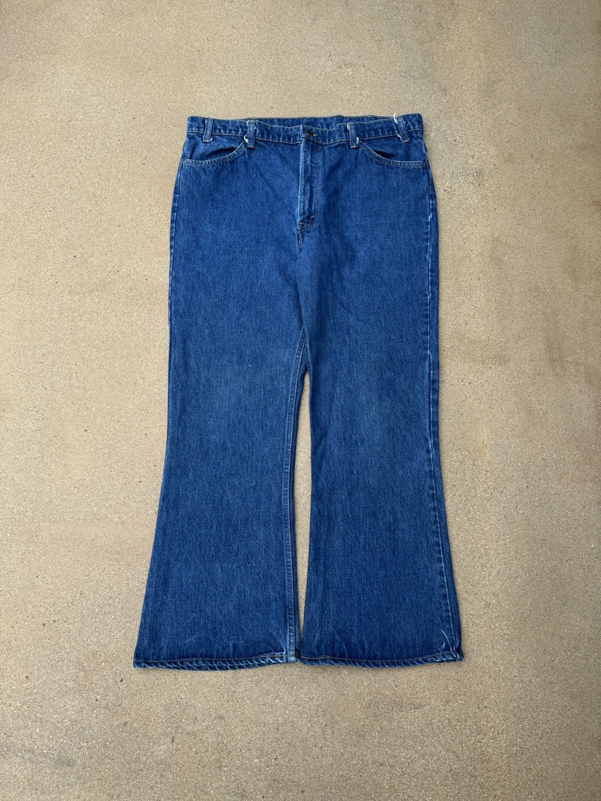 Levi's × Vintage Vtg 80’s Levi’s 646 Orange Tab Bellbottom Flare Jeans 40x30 Size US 40 / EU 56 - 1 Thumbnail