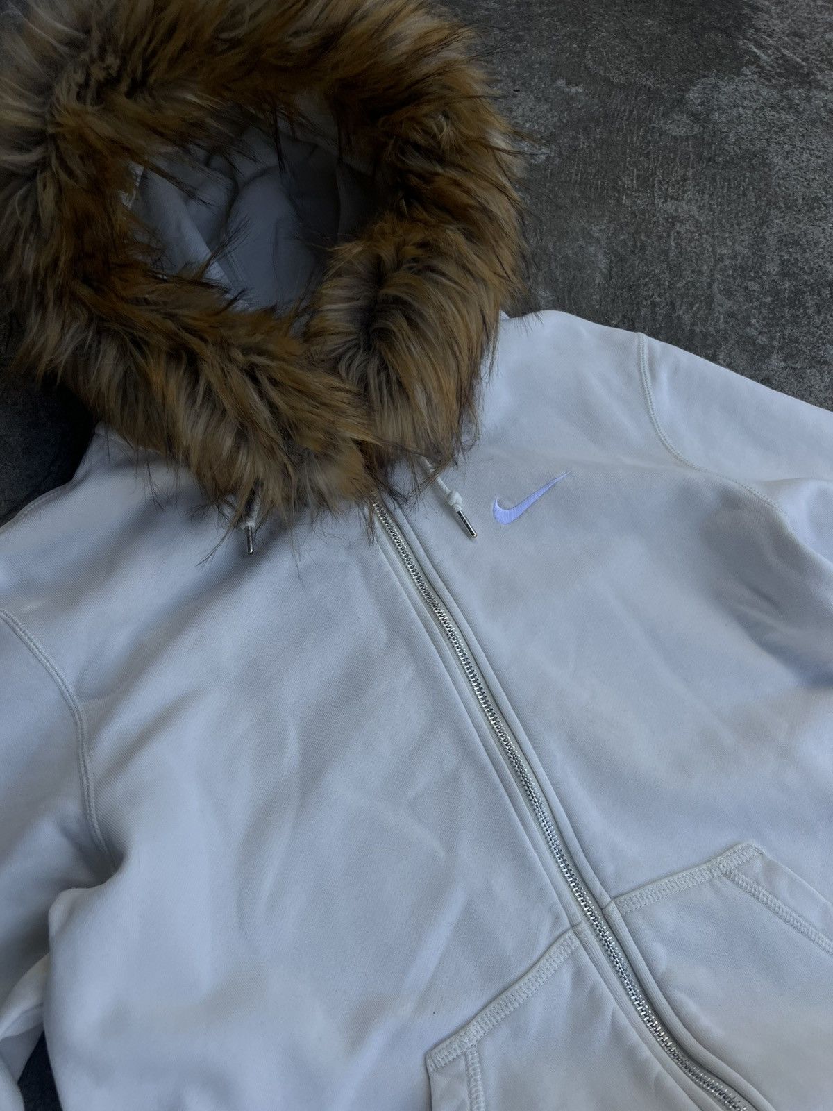 If Six Was Nine × Nike × Vintage Nike swoosh Y2K if six was nine fur japan style zip hoodie Size US M / EU 48-50 / 2 - 6 Thumbnail