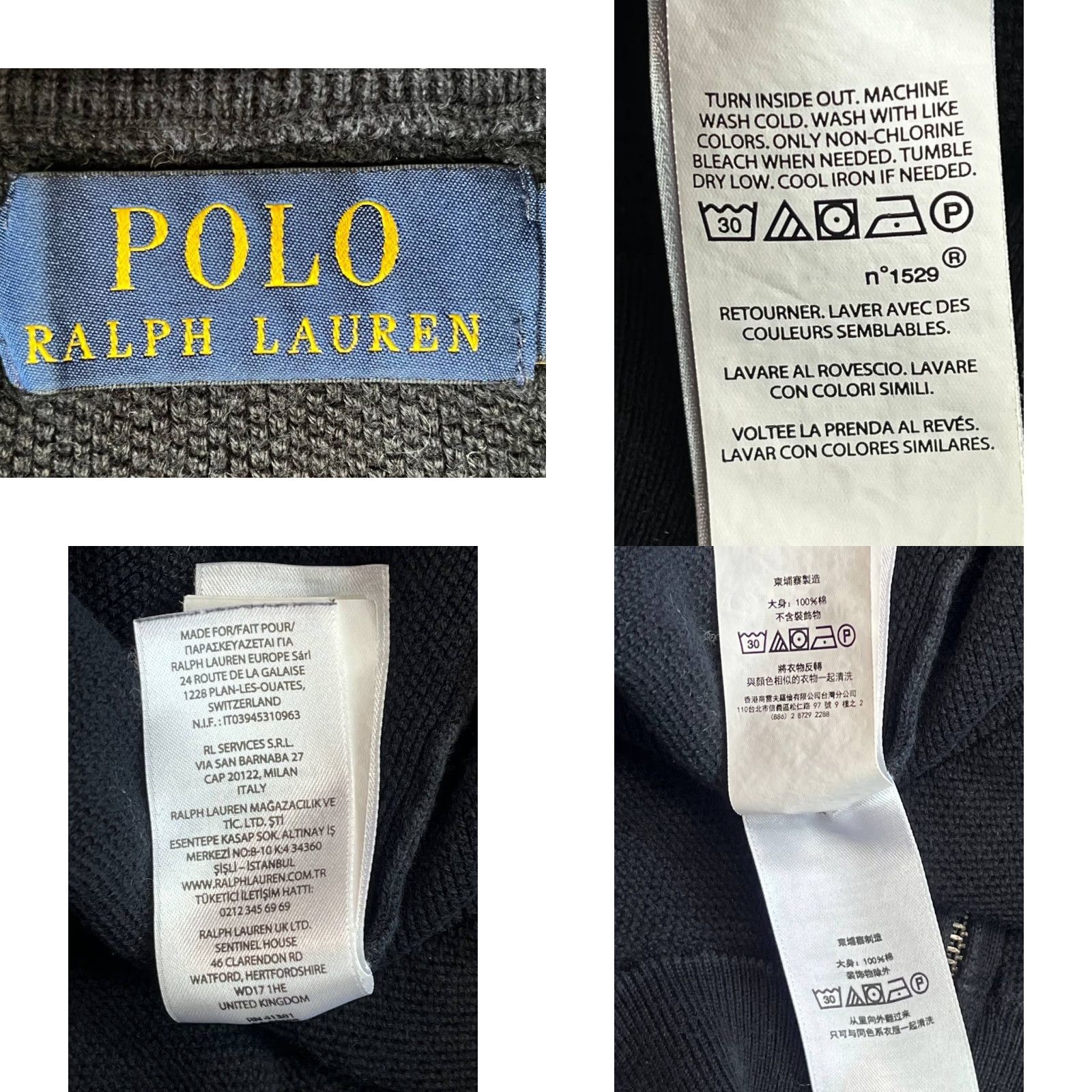 Polo Ralph Lauren VINTAGE Polo Ralph Lauren 1/4 Zip Sweater Men XL Black Polo Ralph Lauren Shirt Sweater 1/4 Zip Men XL Black Size US XL / EU 56 / 4 - 8 Thumbnail