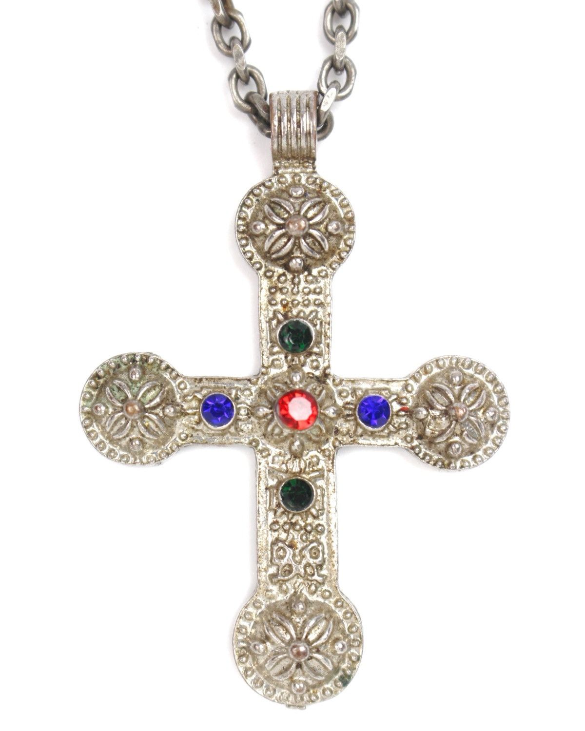 Vintage 2000S JAPANESE MADE GOTHIC MEDIEVAL ARMORY CROSS NECKLACE Size ONE SIZE - 1 Thumbnail