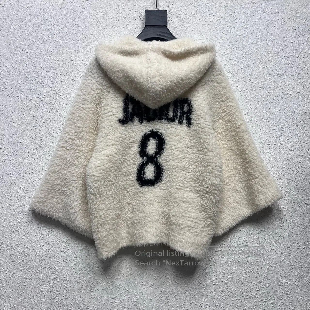 Dior Dior size38 FW22 Solid Color Logo Printed Hooded Teddy Knit Size M / US 6-8 / IT 42-44 - 2 Thumbnail