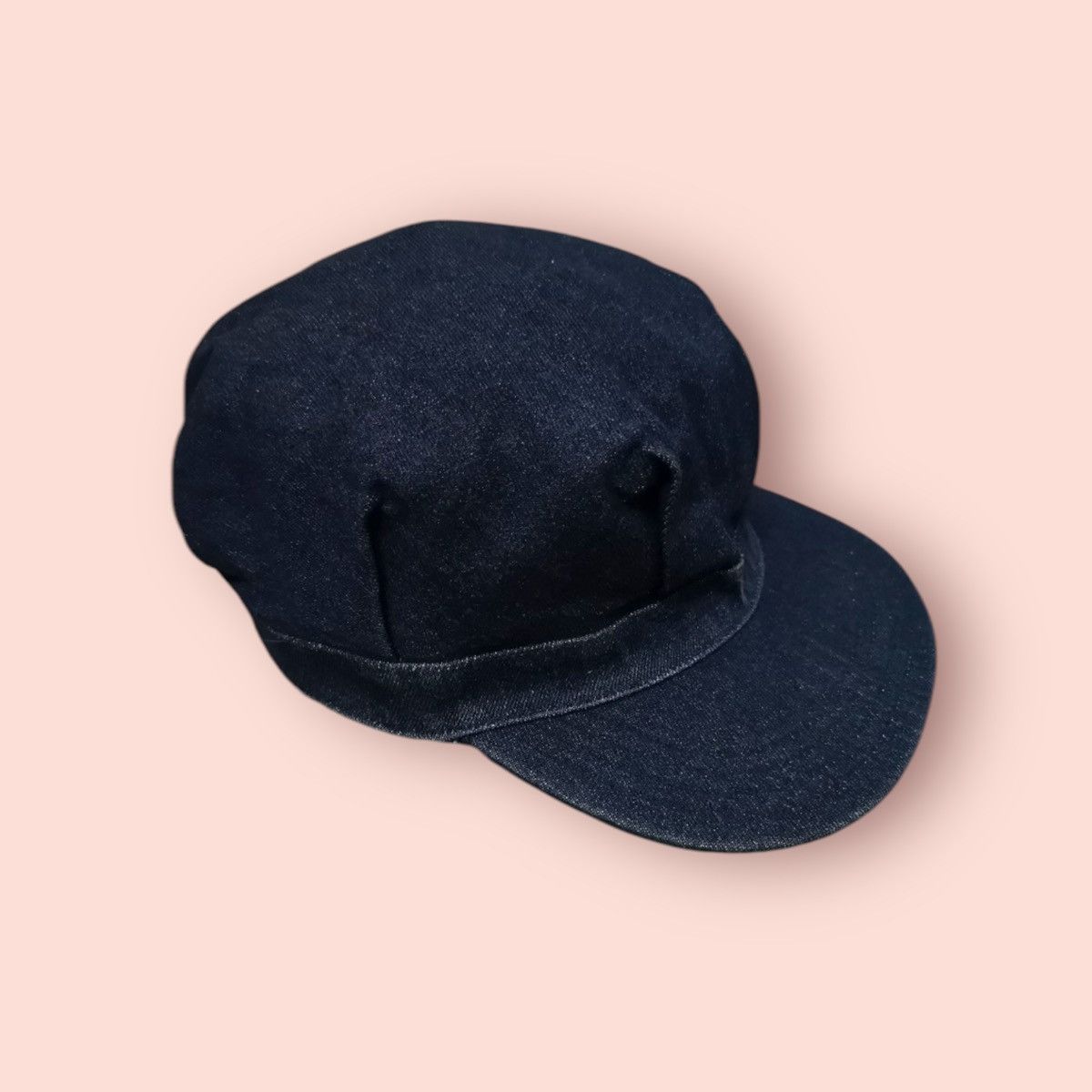 Japanese Brand × Vintage RARE REVERSIBLE DENIM/HICKORY STRIPES WORKER HAT JAPAN Size ONE SIZE - 8 Thumbnail