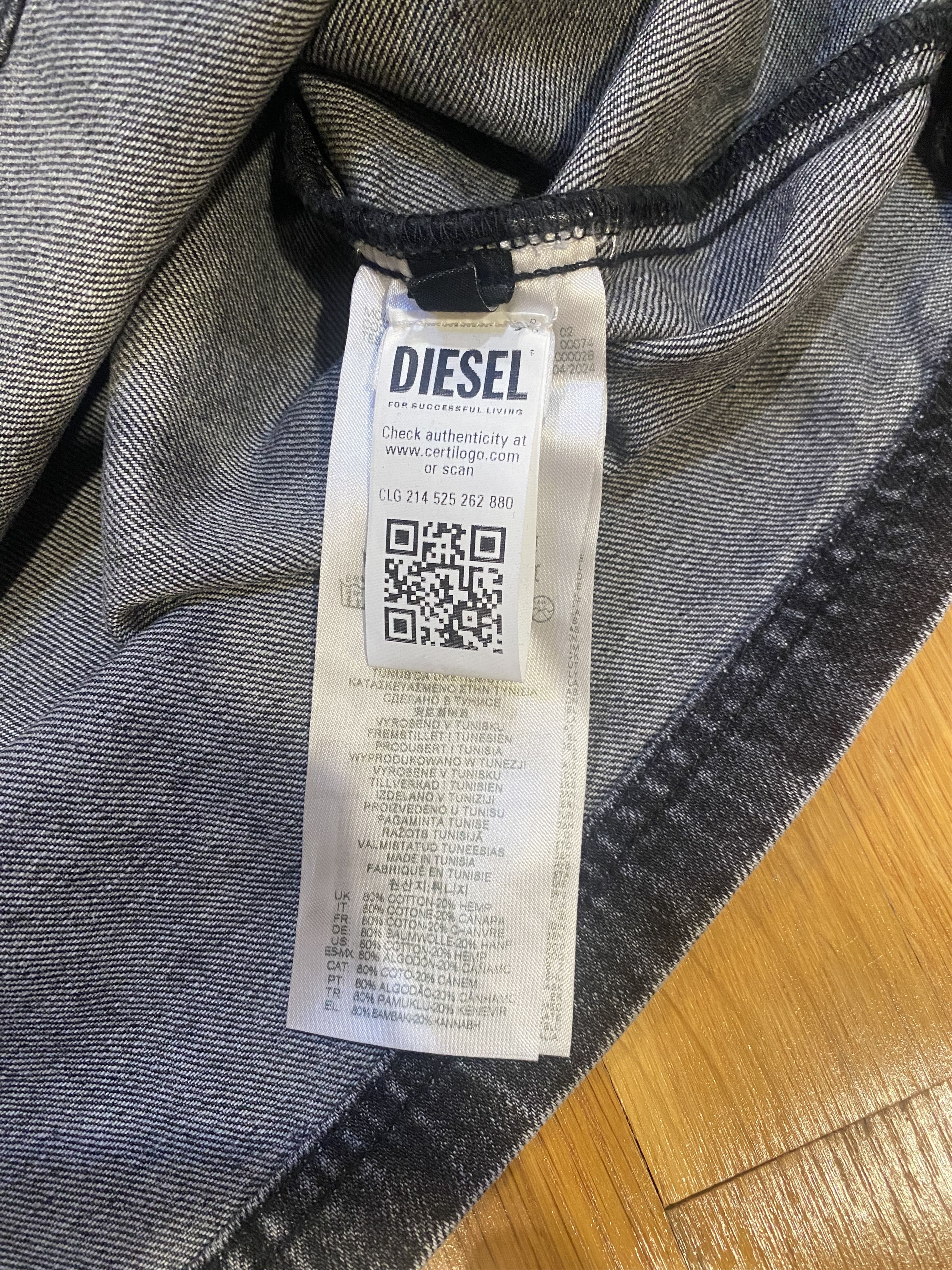 Diesel Diesel d-flow-plus-s Denim Long Sleeve Half Zip Size US M / EU 48-50 / 2 - 8 Thumbnail