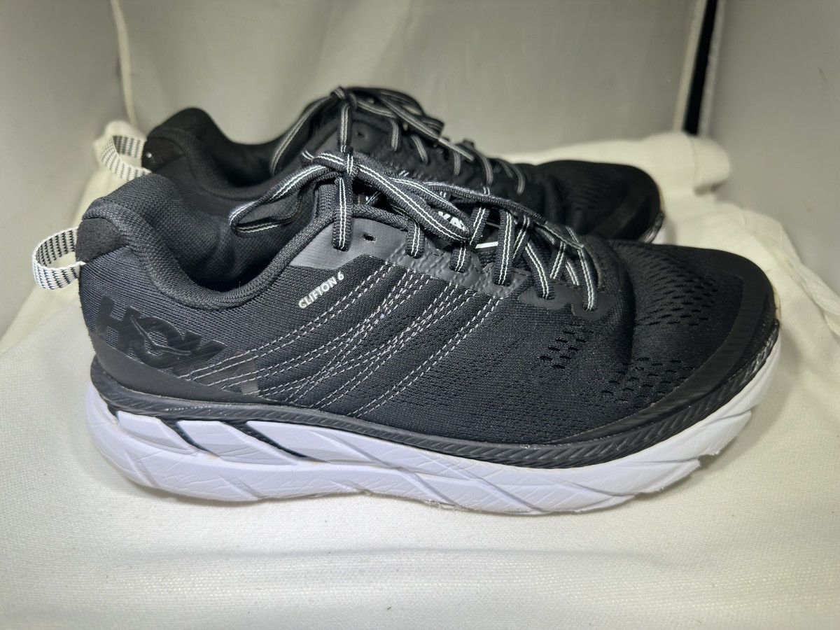 Hoka PreOwned Hoka Clifton 6 Men's 9 2E Wide Black Size US 9 / EU 42 - 3 Thumbnail