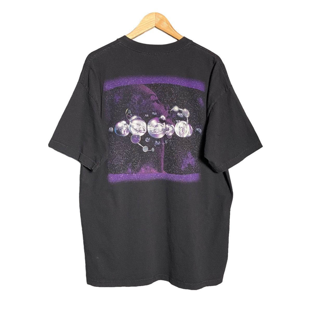 image of Band Tees x Sci Fi Fantasy Vintage Yes Band Sci-Fi Fantasy T-Shirt in Black, Men's (Size XL)