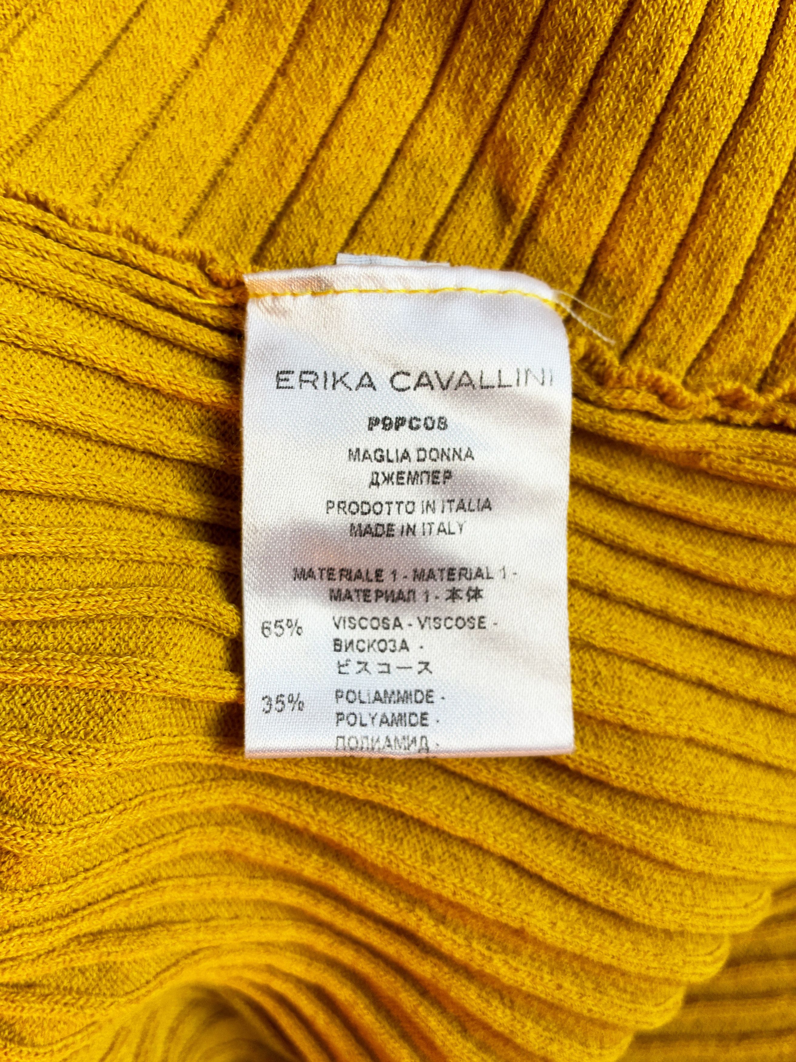 Other Long Sleeves Chartreuse Yellow Top With Front Knot Size L / US 10 / IT 46 - 6 Thumbnail