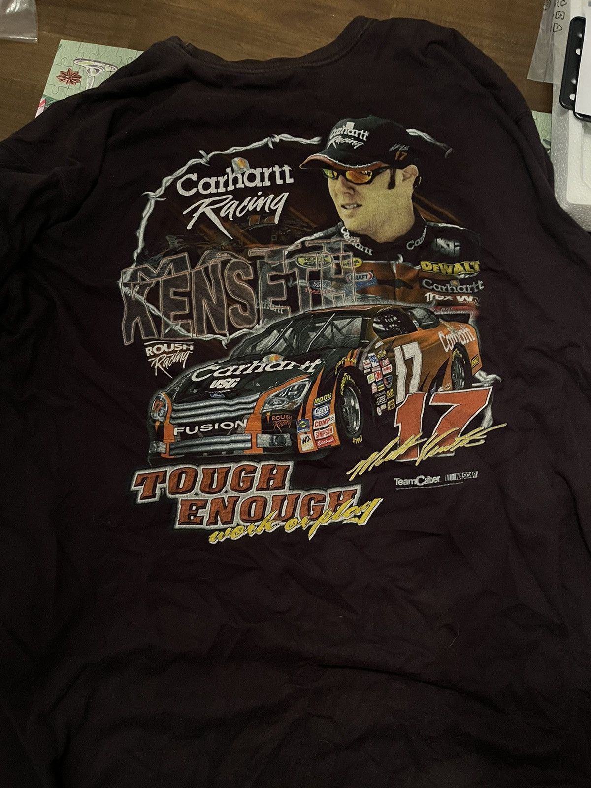 Carhartt × NASCAR × Vintage Vintage Carhartt Racing Tee Size US XL / EU 56 / 4 - 1 Thumbnail