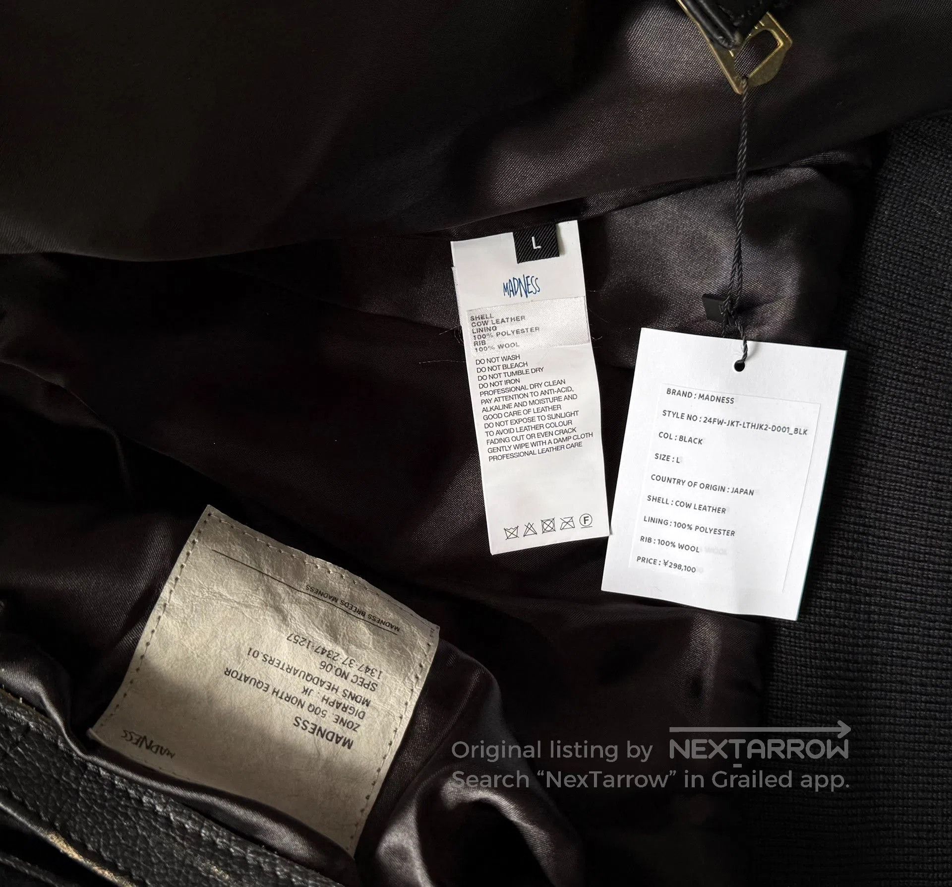 Other MADNESS Leather A2 Aviator Jacket. Size US L / EU 52-54 / 3 - 9 Thumbnail