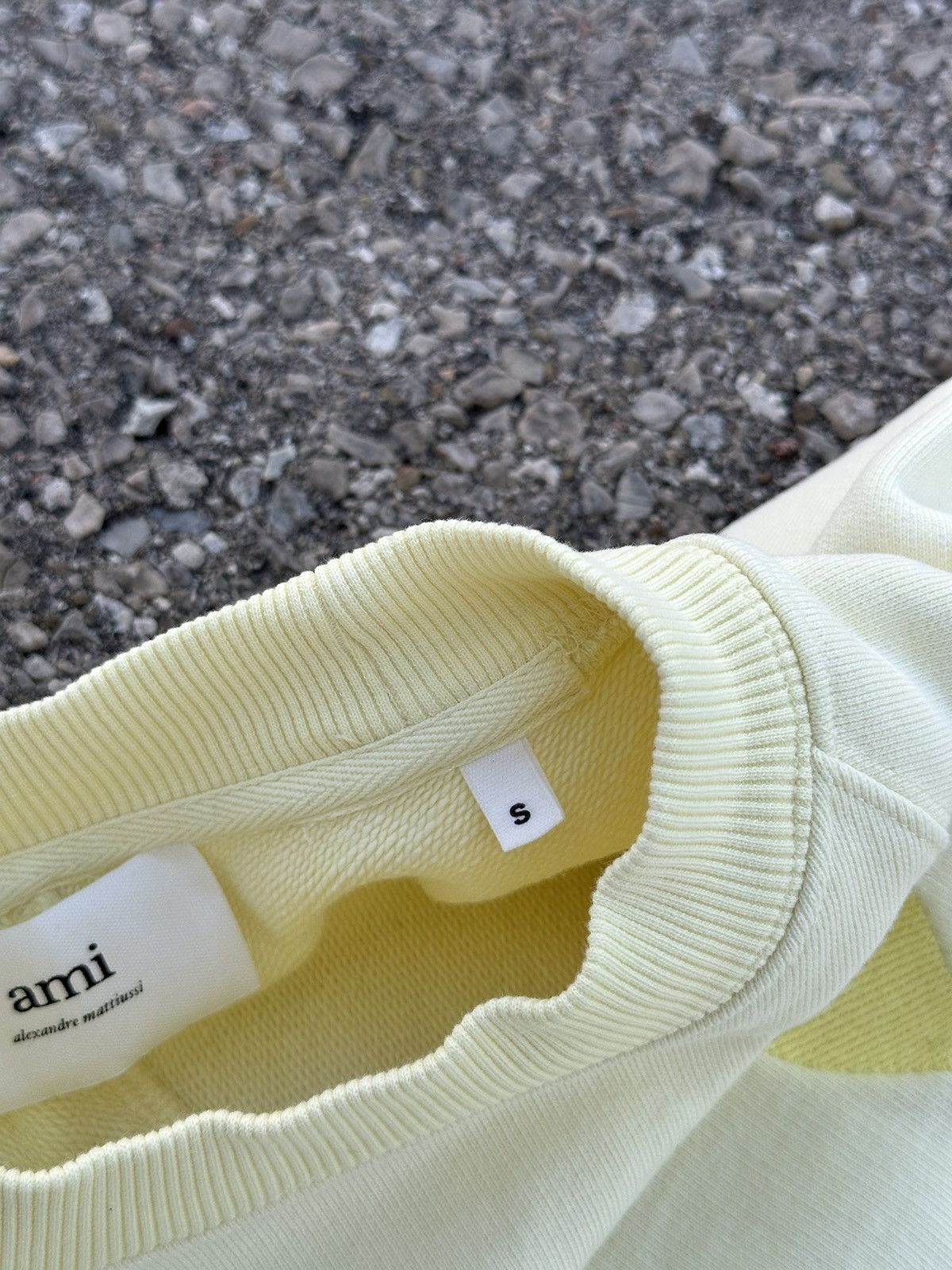 AMI Ami Heart Logo Lemon Sweatshirt Size US S / EU 44-46 / 1 - 5 Thumbnail