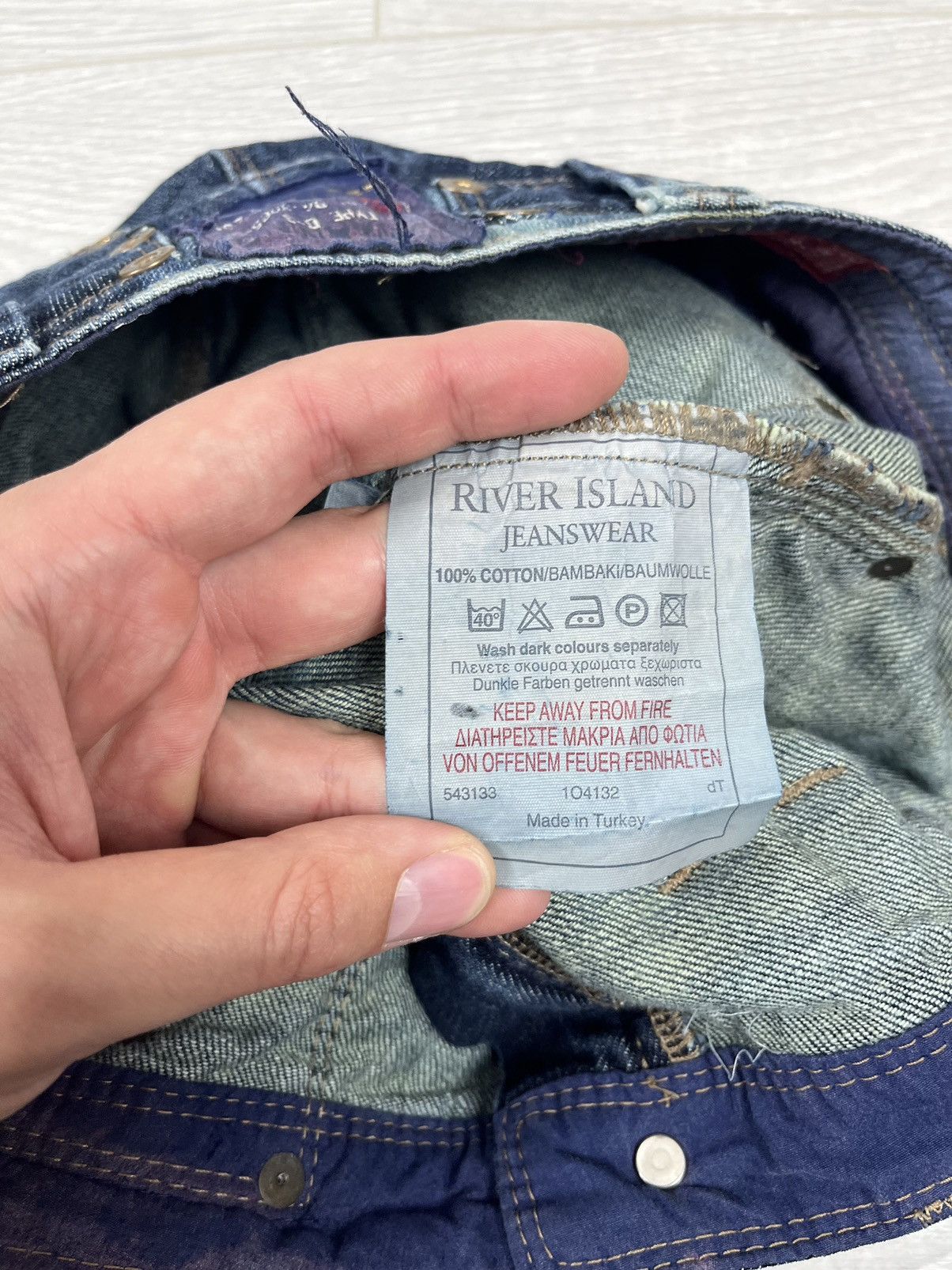 Japanese Brand Y2K Japanese Skull Vintage Flare Low Denim Pants Size 32" / US 10 / IT 46 - 9 Thumbnail