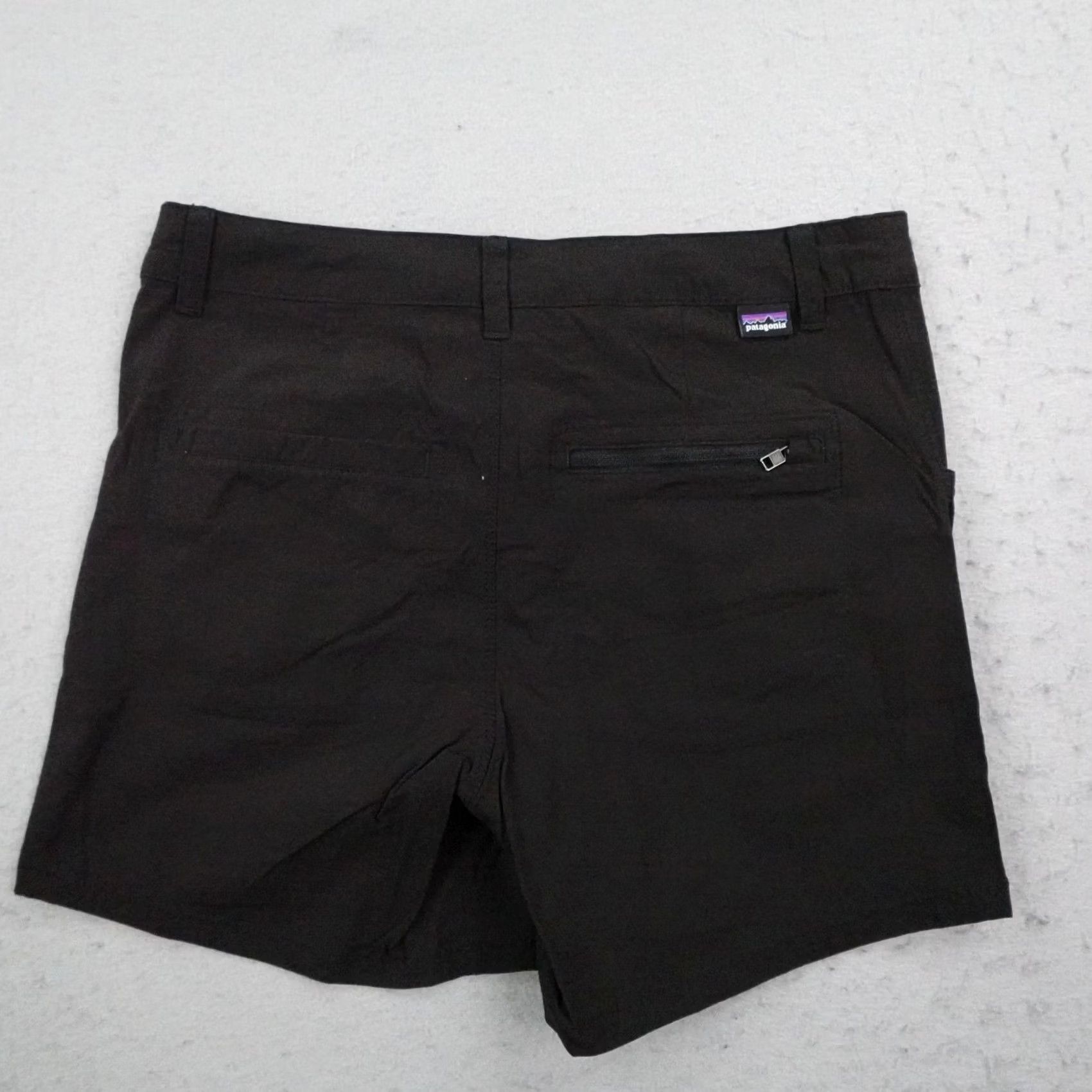 Patagonia Patagonia Shorts Womens 0 Black Quandary Lightweight Trail Hiking Drawstring Size 25" / US 0 / IT 36 - 3 Thumbnail