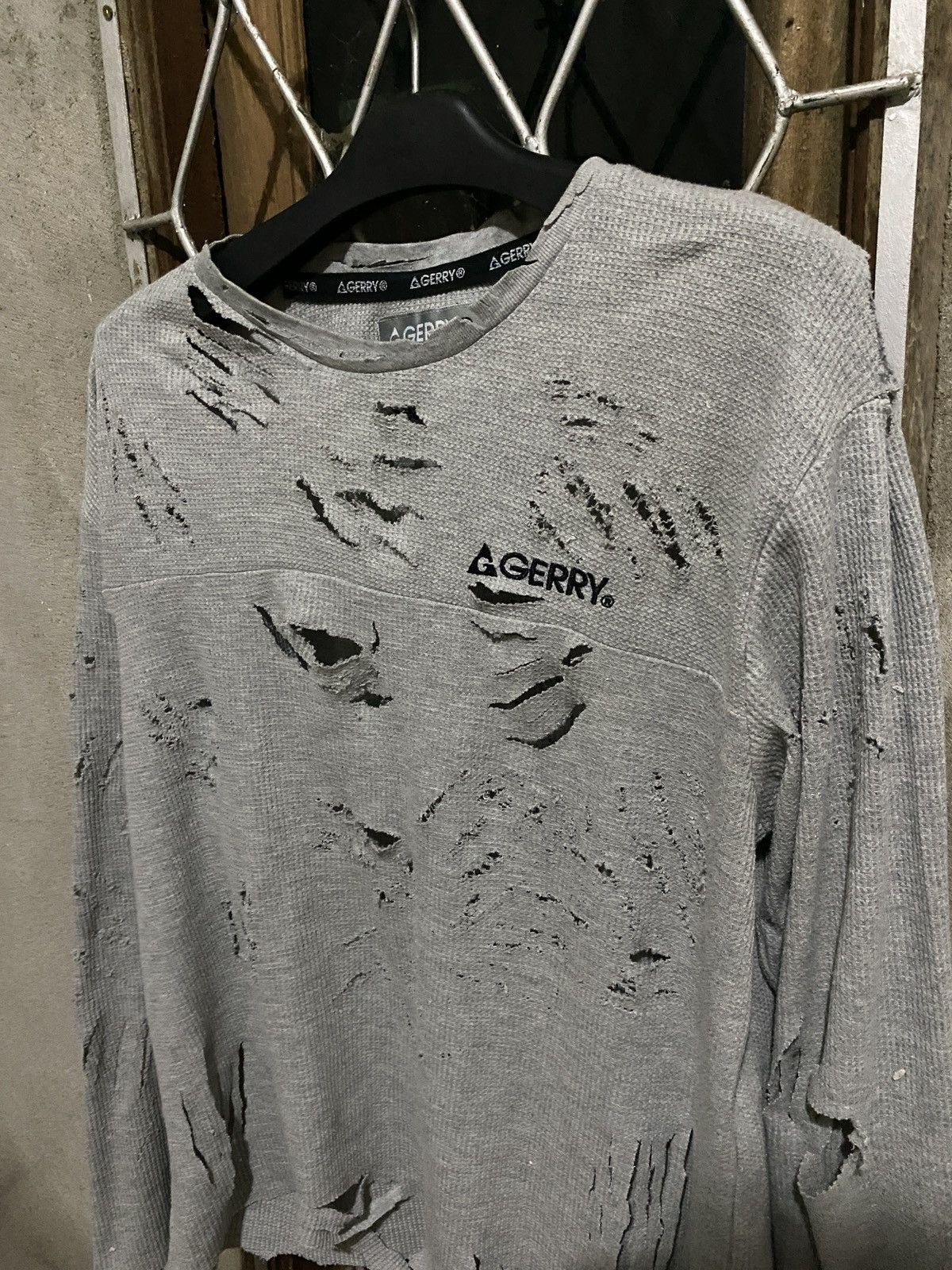 14th Addiction × If Six Was Nine × Le Grande Bleu (L.G.B.) Longsleeve Gerry Distressed Size US L / EU 52-54 / 3 - 5 Thumbnail