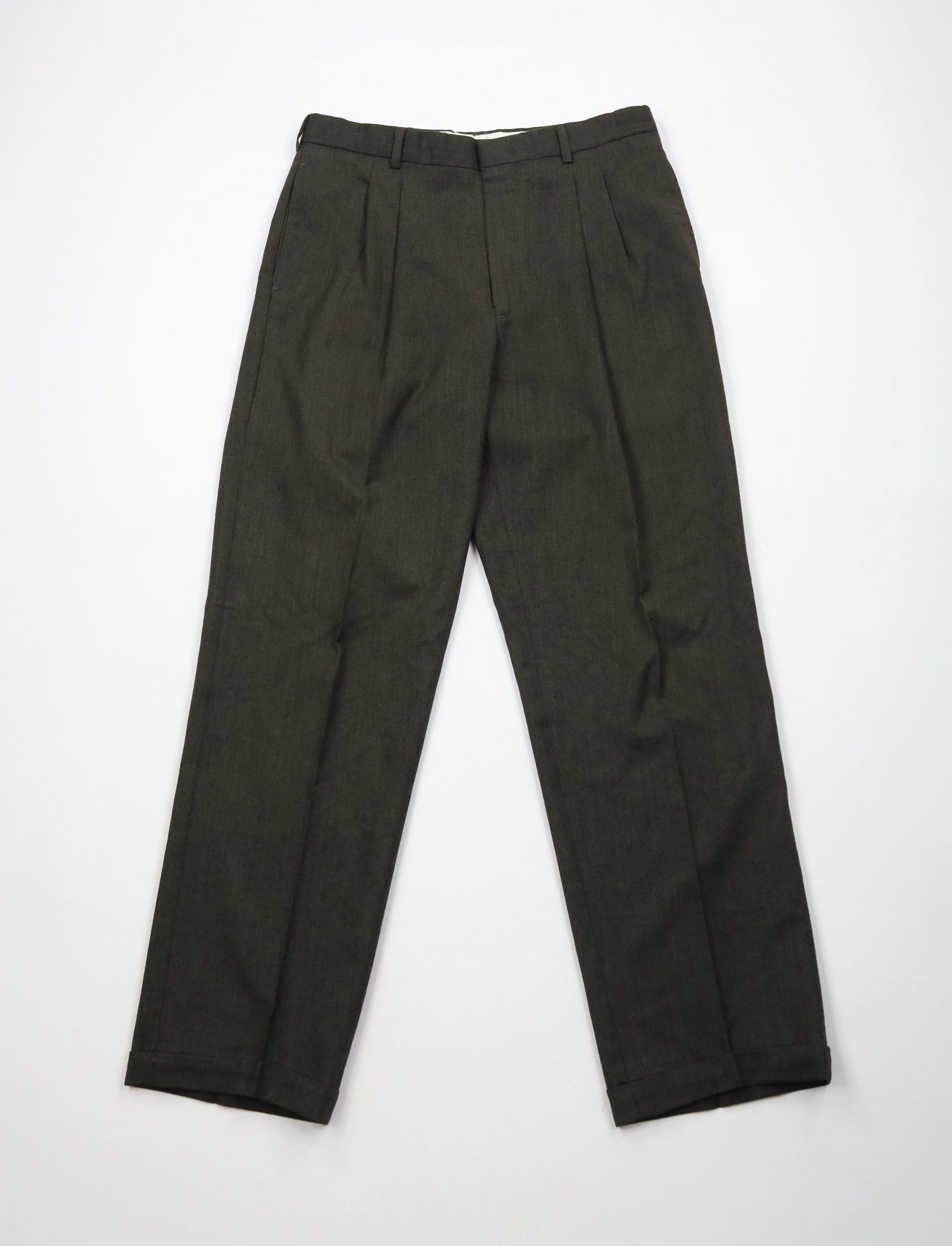 Vintage Vintage 90s Streetwear Wide Leg Chino Pants Trousers Green Size US 32 / EU 48 - 1 Thumbnail