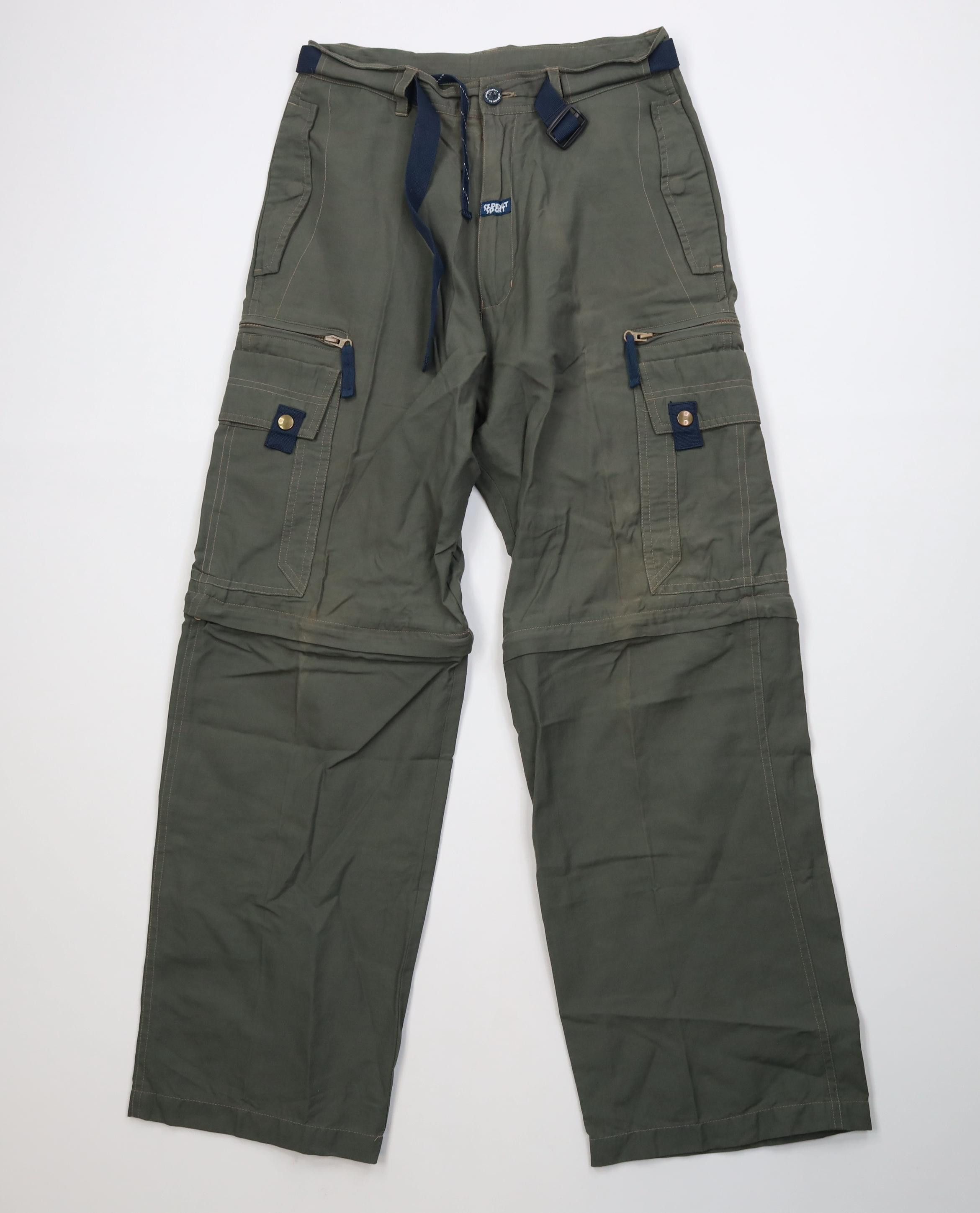 Vintage Vintage 90s Y2K Streetwear Convertible Wide Leg Cargo Pants Size US 30 / EU 46 - 1 Thumbnail