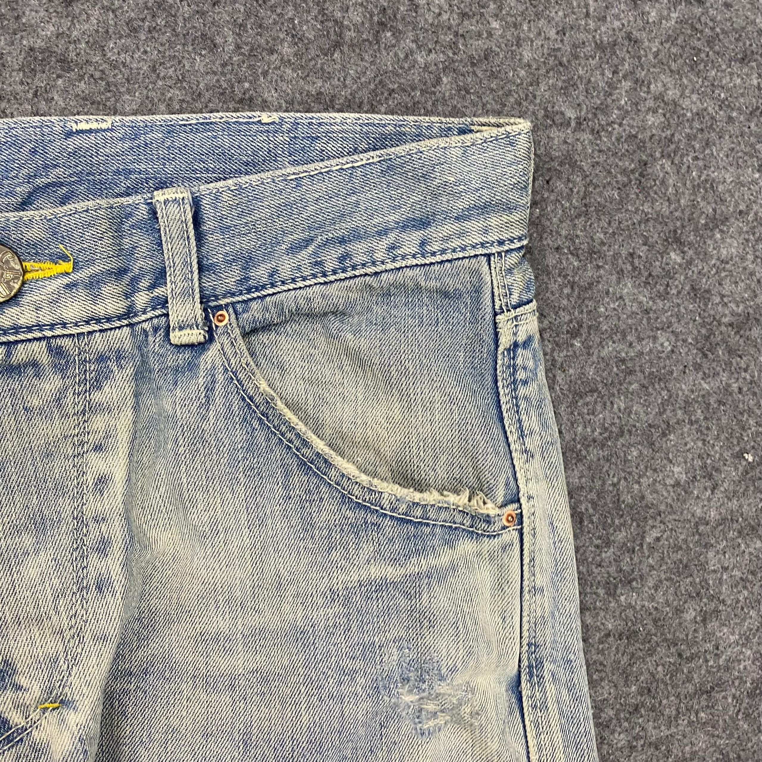 If Six Was Nine 💥Best Offer💥Vintage Cocolulu Men Distressed Denim Size US 34 / EU 50 - 11 Thumbnail