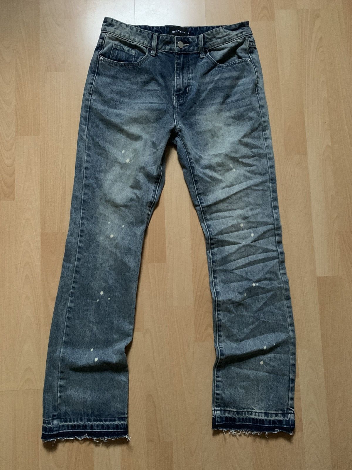 If Six Was Nine × KMRii × Tornado Mart vintage indigo flared denim Size US 32 / EU 48 - 1 Thumbnail