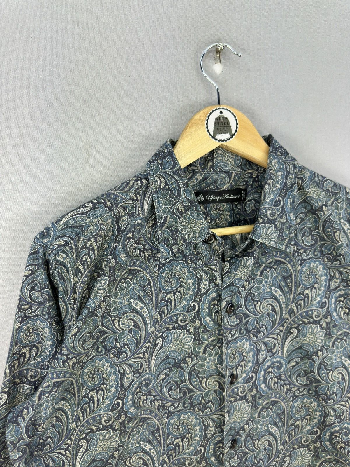 Japanese Brand Upseape Audience Paisley Print Flannel Shirt Button Up Size US L / EU 52-54 / 3 - 2 Thumbnail