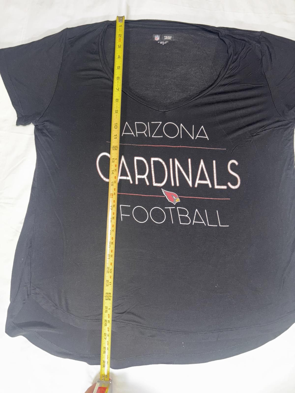 Designer Arizona Cardinals NFL Women's T-Shirt - Soft Black Tee Size XL / US 12-14 / IT 48-50 - 5 Thumbnail