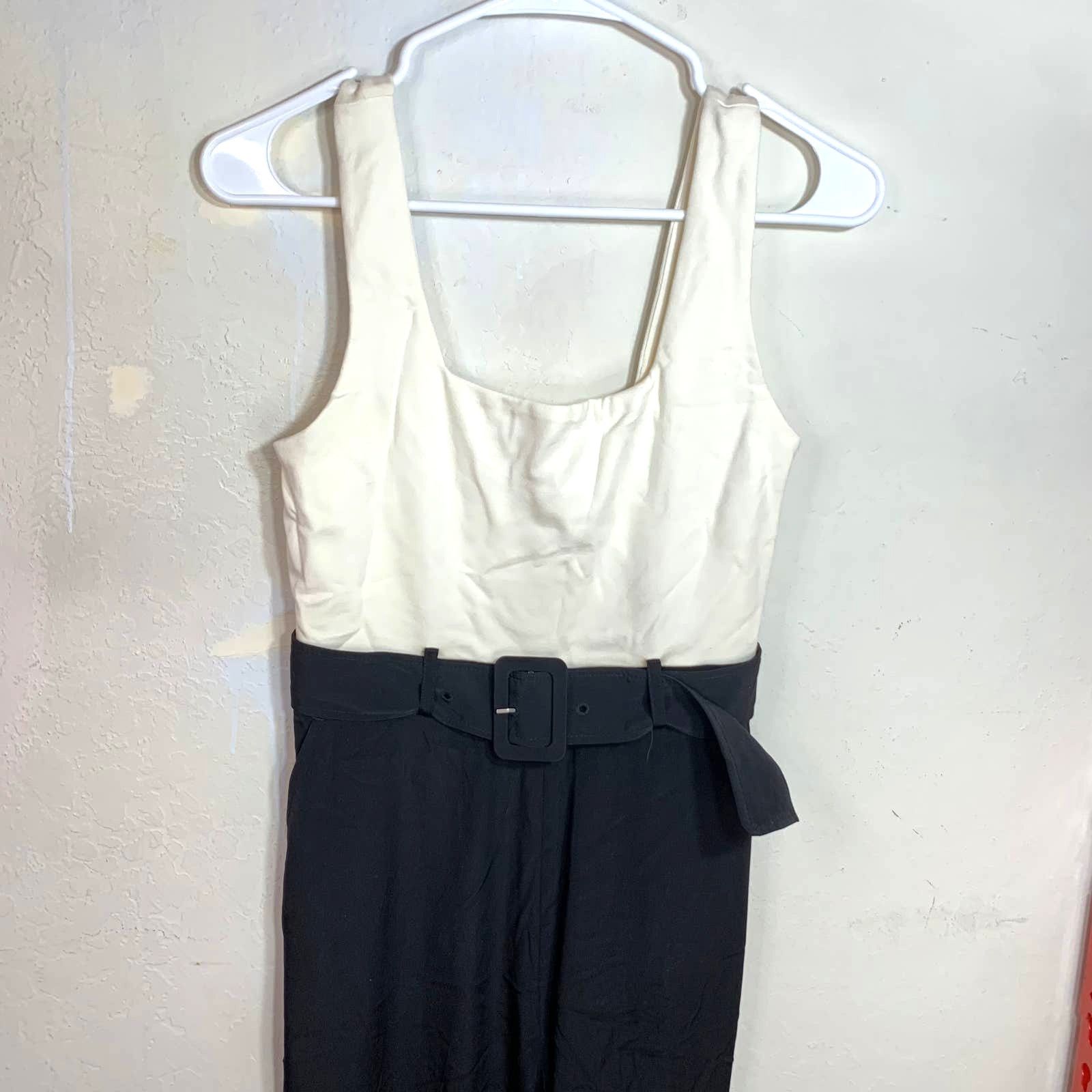Express Express Sleeveless Black-White Jumpsuit Size XS Size XS / US 0-2 / IT 36-38 - 3 Thumbnail