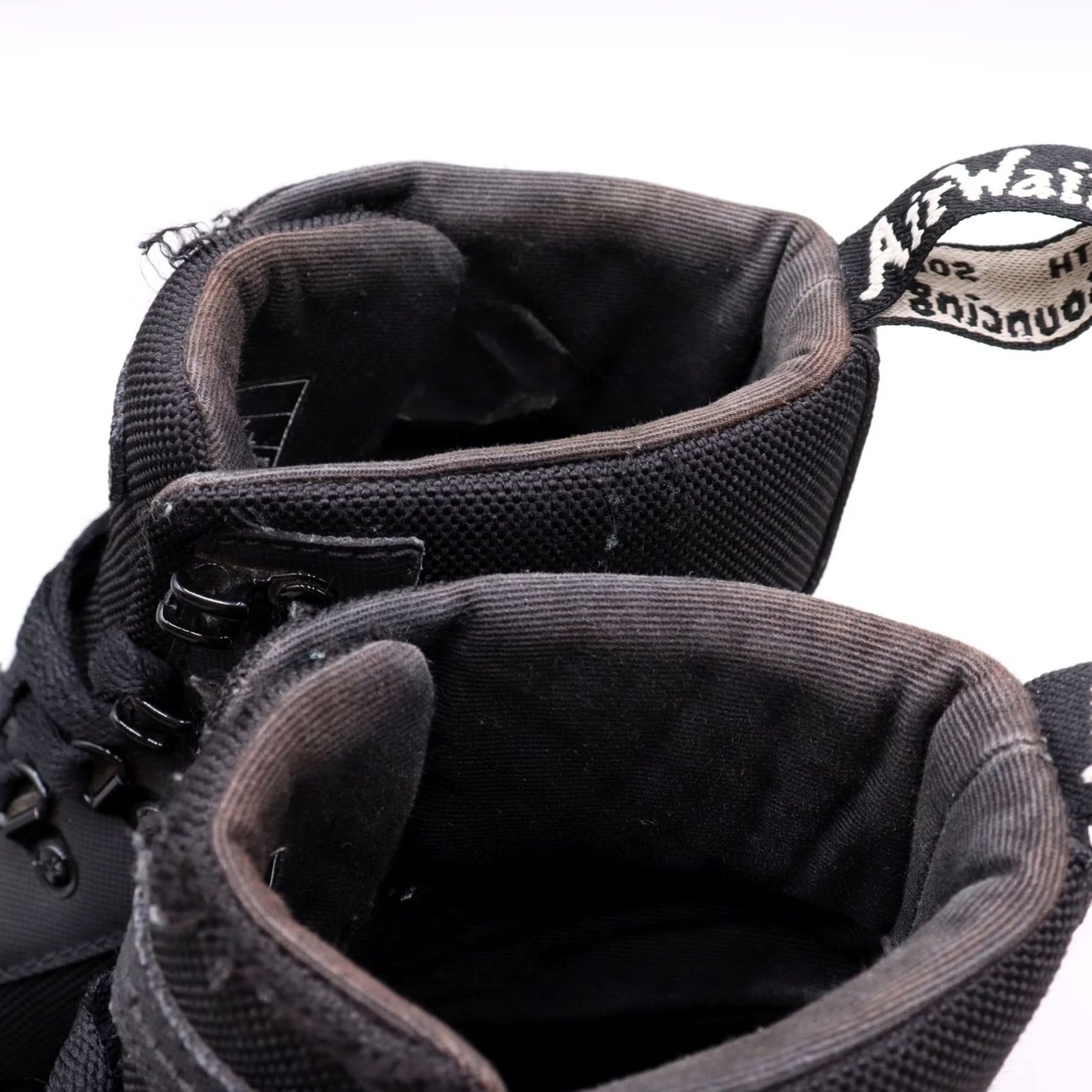 Dr. Martens Dr. Martens Boots Womens Size US 7 Black Canvas Lace Up Combat Casual Combs Size US 8 / IT 38 - 6 Thumbnail