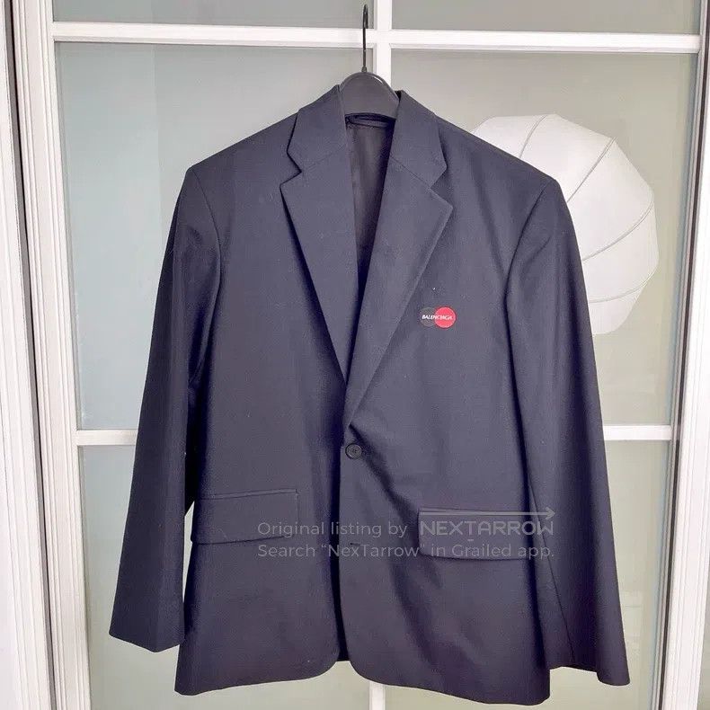 Balenciaga Balenciaga Mastercard Red Logo Jacket Size M / US 6-8 / IT 42-44 - 1 Thumbnail