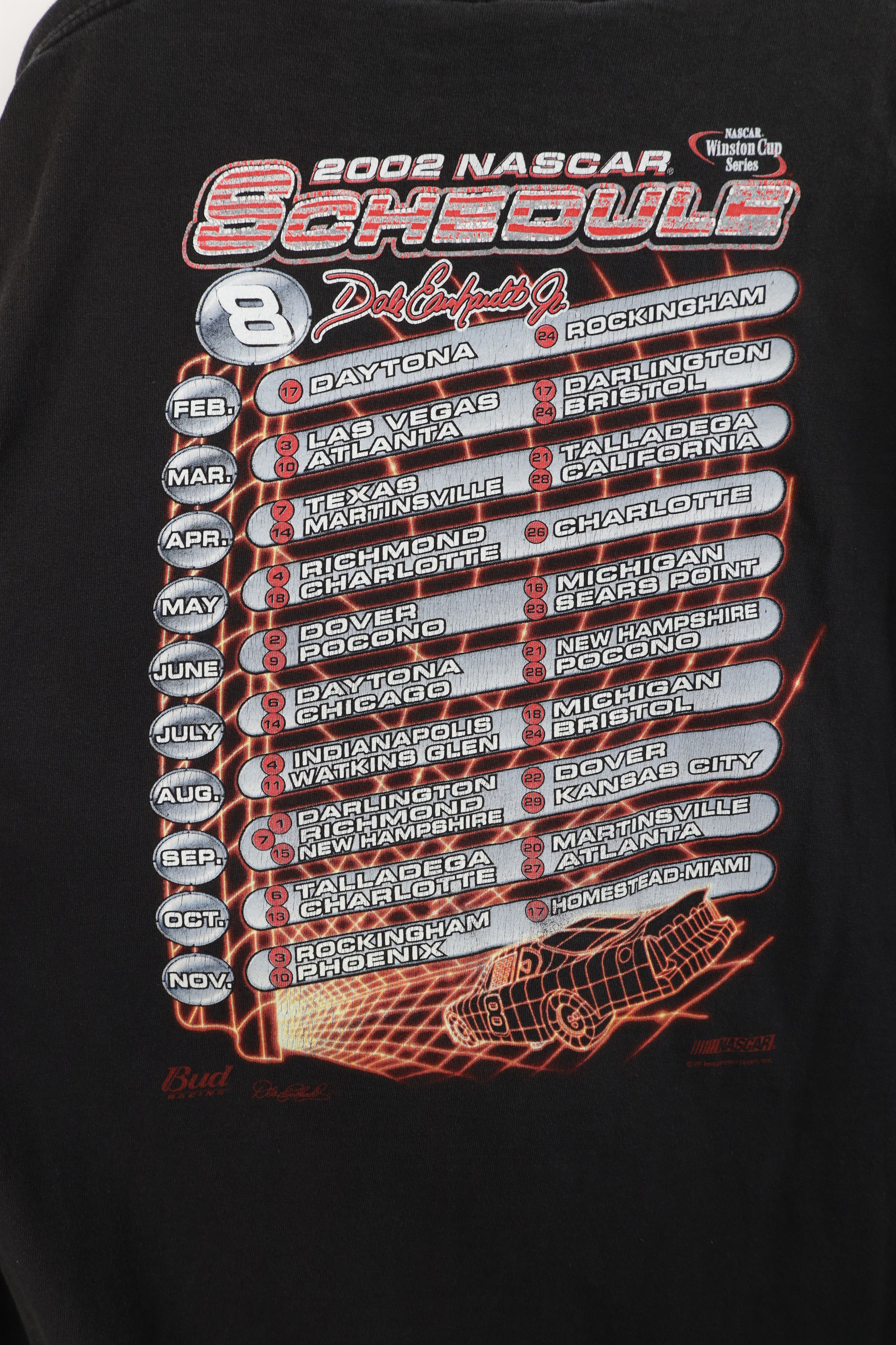 Vintage Vintage Y2K 2002 NASCAR Jr Racing Budweiser T-Shirt Size US XL / EU 56 / 4 - 10 Thumbnail