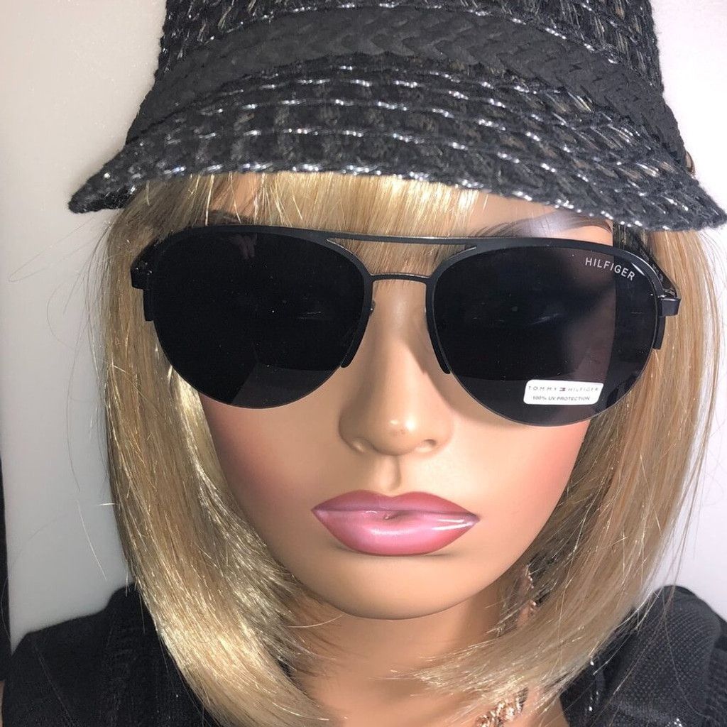 Tommy Hilfiger Tommy Hilfiger Black Aviator Sunglasses Size ONE SIZE - 1 Thumbnail