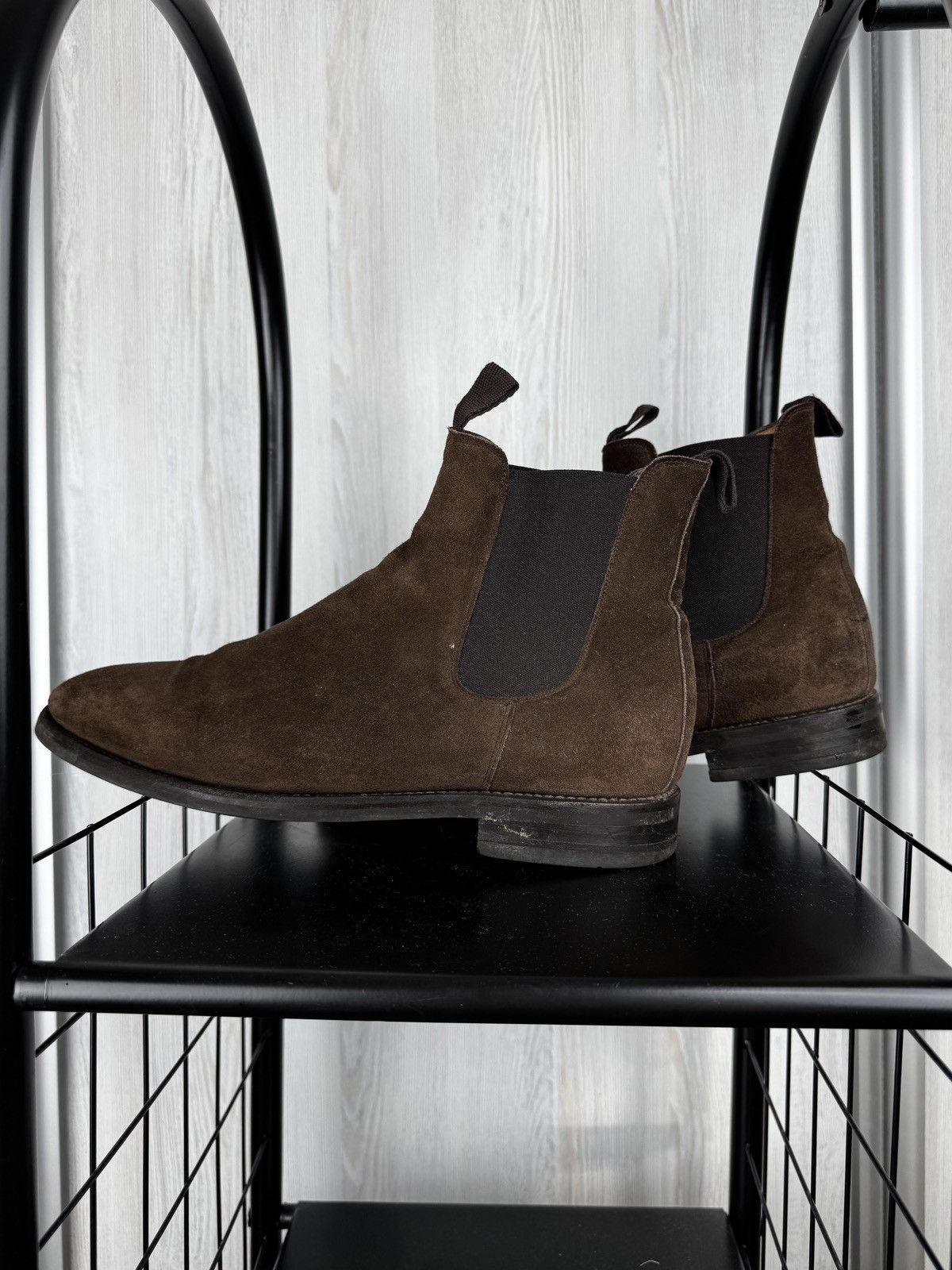 MORJAS Morjas Brown Suede Leather Chelsea Boots size UK11 US12 Size US 12 / EU 45 - 2 Thumbnail