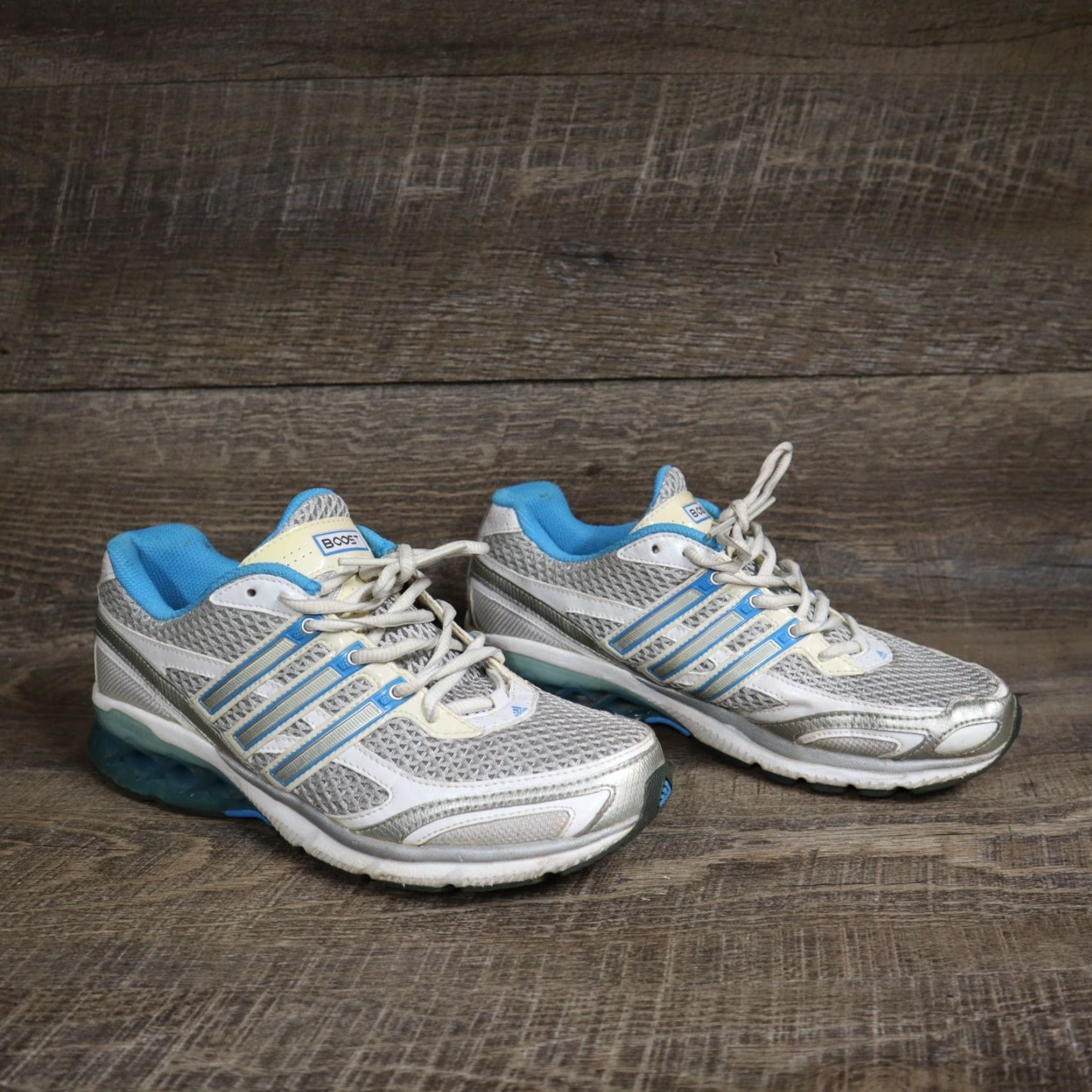 Adidas Adidas Boost Sneakers Women's Cross Training Athletic Size 7.5 Blue/White Shoewear 378056 Size US 8 / IT 38 - 2 Thumbnail