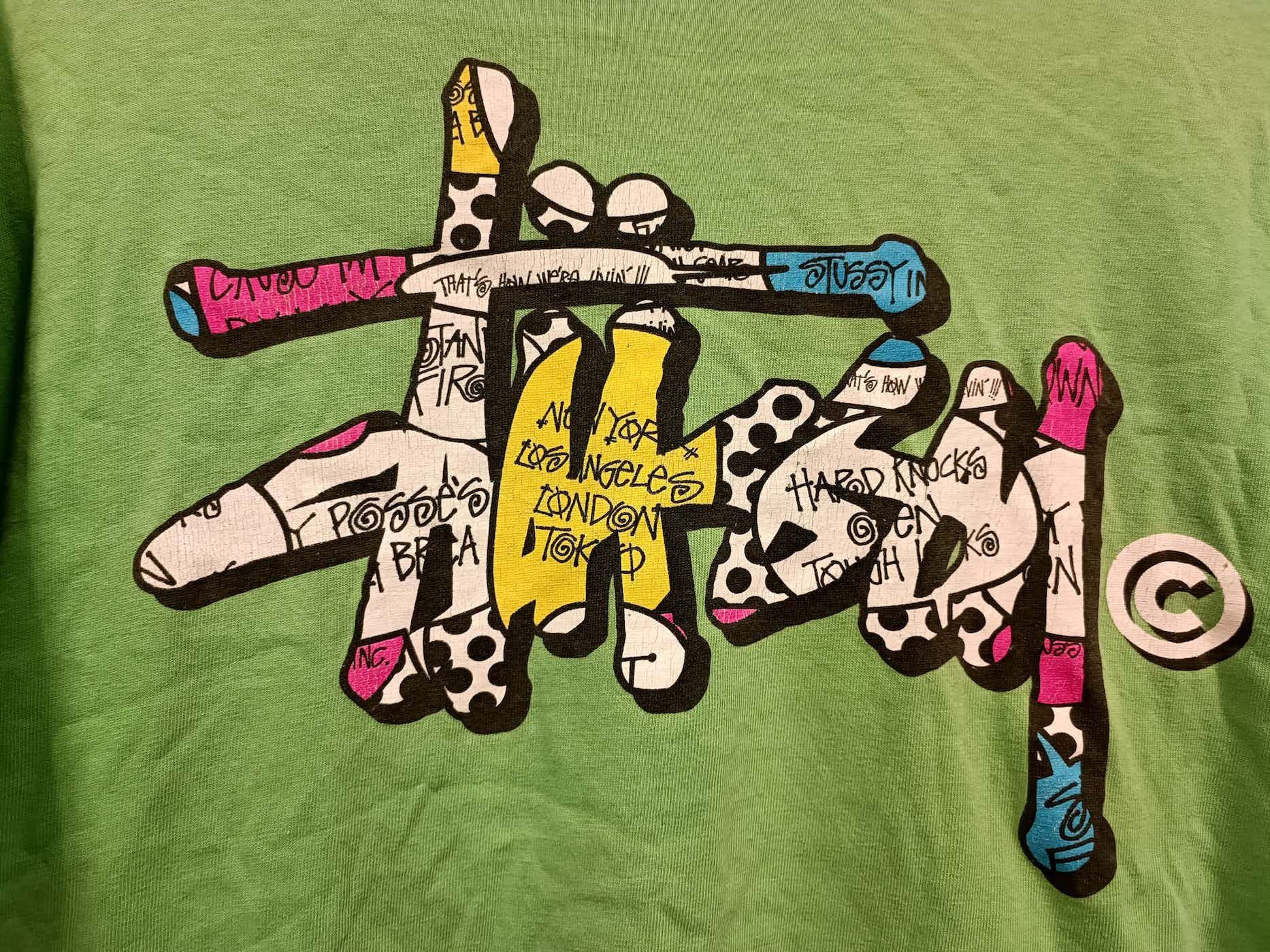 Stussy vintage t shirt stussy world tour big logo Size US M / EU 48-50 / 2 - 2 Thumbnail