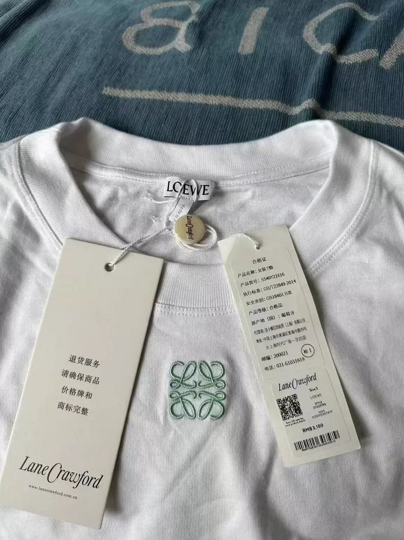 Loewe LOEWE White embroidered short sleeves Size S / US 4 / IT 40 - 2 Thumbnail