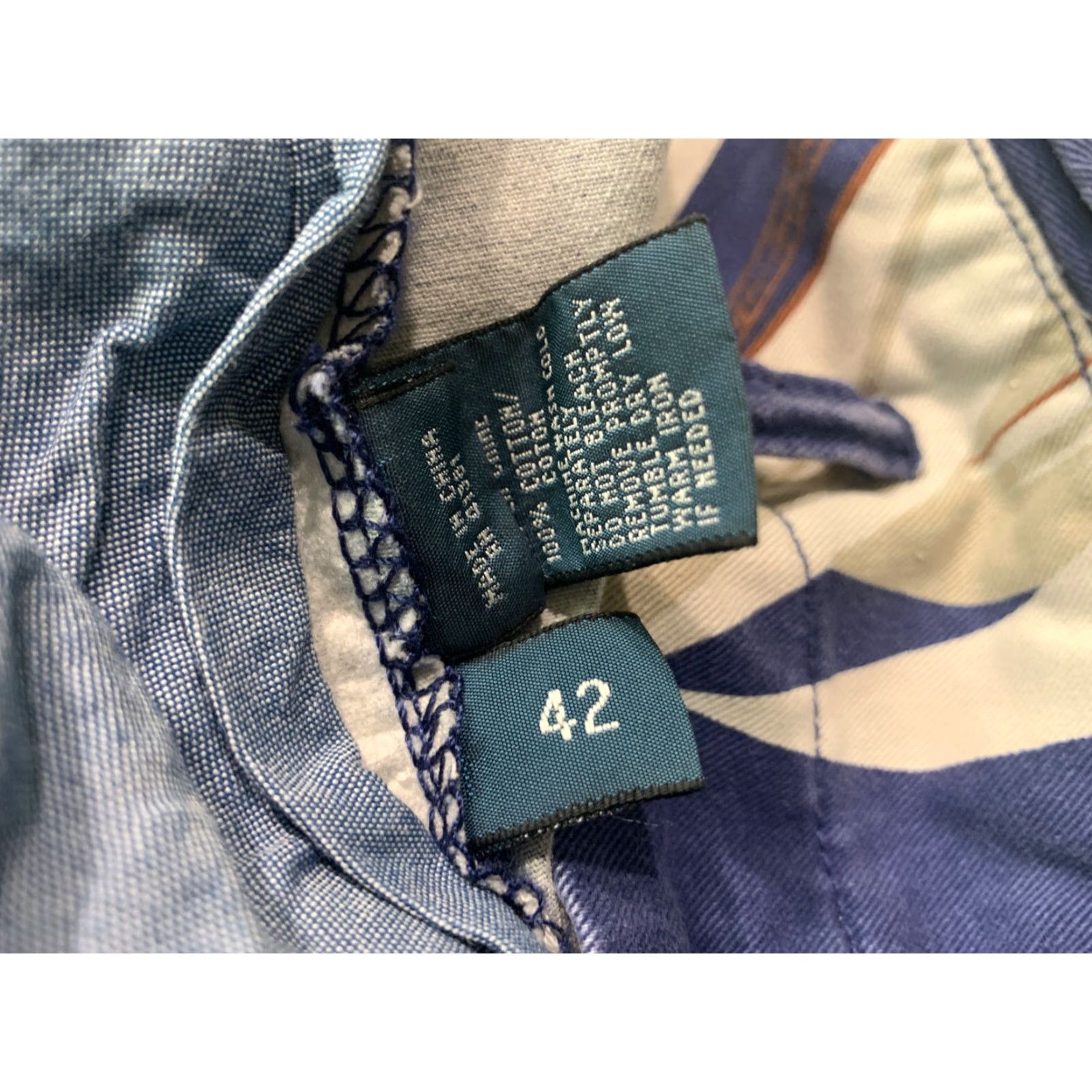 Ralph Lauren VINTAGE Ralph Lauren Polo Shorts Men 42 Navy Blue Cotton Chino Camp Sailboats Sz 42 Size US XL / EU 56 / 4 - 6 Thumbnail