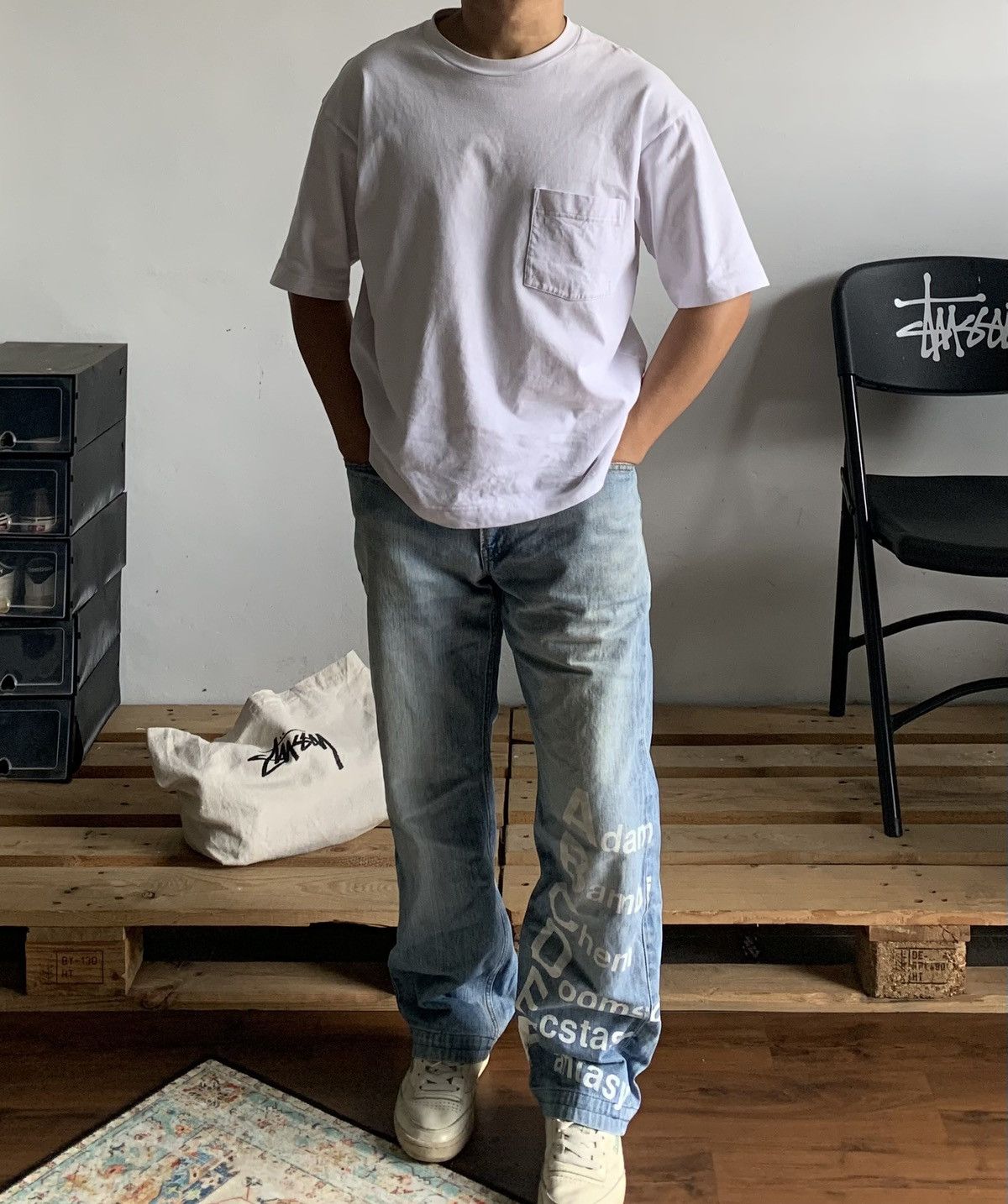 PPFM PPFM Poem Ecstasy Denim Pants Size US 32 / EU 48 - 1 Thumbnail