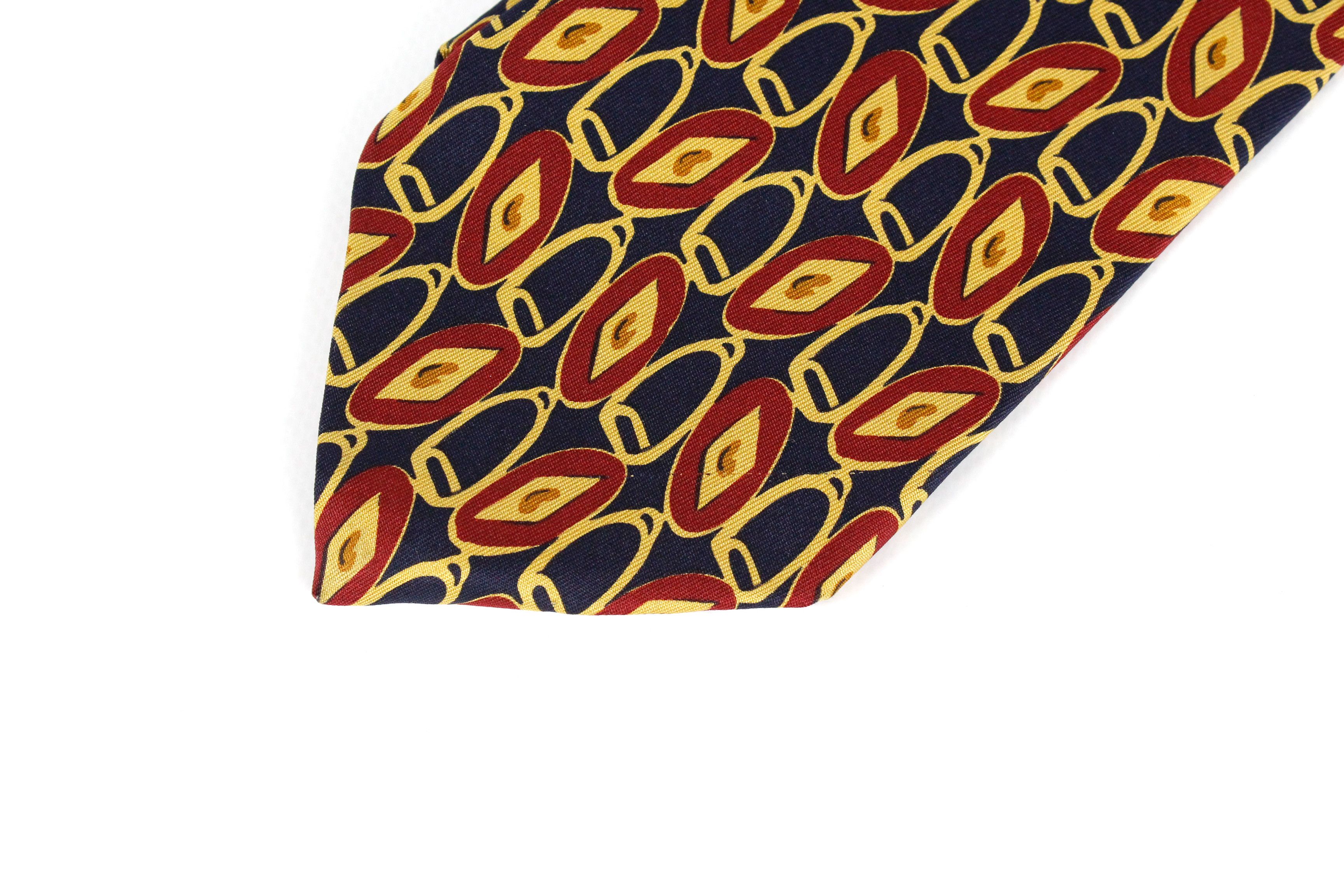 Gucci Vintage Gucci Abstract Pattern Tie Cravatte Size ONE SIZE - 2 Thumbnail