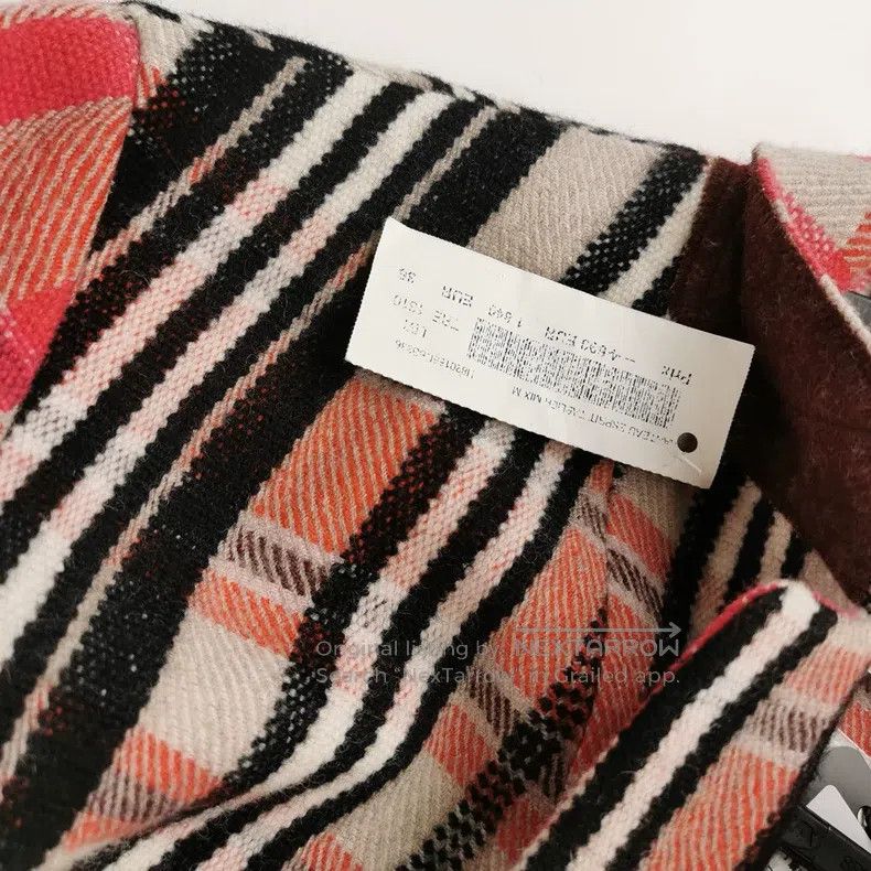 Hermes Hermes Wool Color-blocked Checkered Lapel Buttoned and Tie Size XS / US 0-2 / IT 36-38 - 4 Thumbnail
