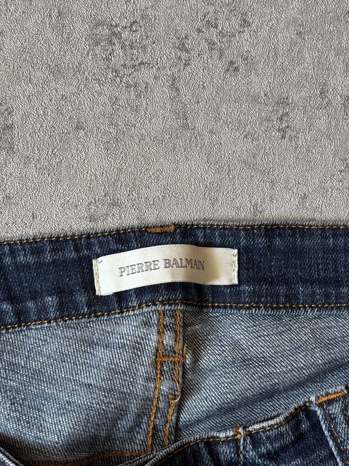 Pierre Balmain VINTAGE PIERRE BALMAIN DISTRESSED BIKER JEANS Size 27" / US 4 / IT 40 - 4 Thumbnail