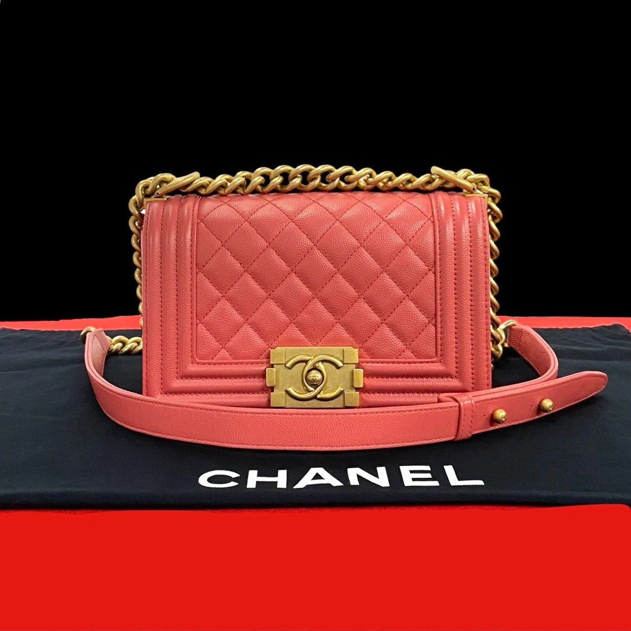 Chanel Chanel Shoulder Bag Pink Caviar Size ONE SIZE - 1 Thumbnail