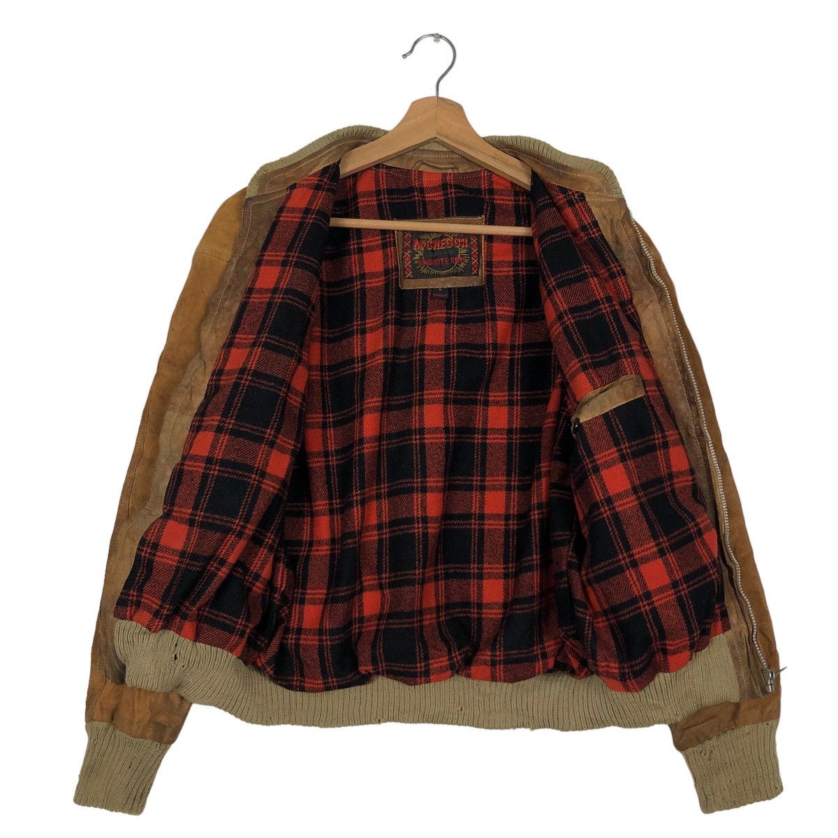 Genuine Leather 🔥90’s Vintage Genuine Leather Jacket Bomber Mc Gregor Japan Size US M / EU 48-50 / 2 - 10 Thumbnail