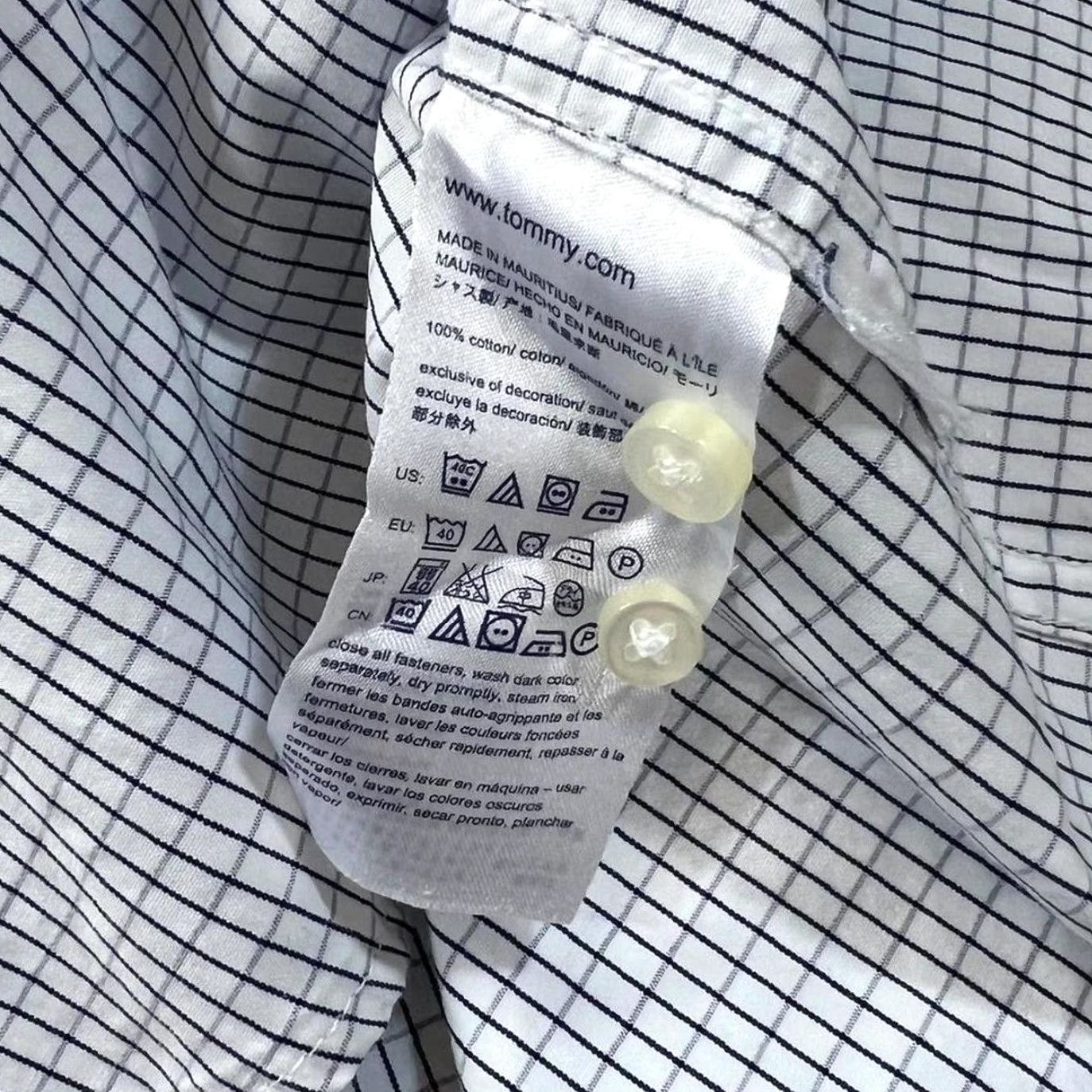 Tommy Hilfiger Tommy Hilfiger 80's 2 Ply Custom Fit Grid Check Long Sleeve Button-Up Shirt XXL Size US XXL / EU 58 / 5 - 6 Thumbnail