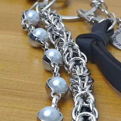 Jewelry 2 Layer Natural Echo Pearled Wallet Chain Size ONE SIZE - 2 Thumbnail