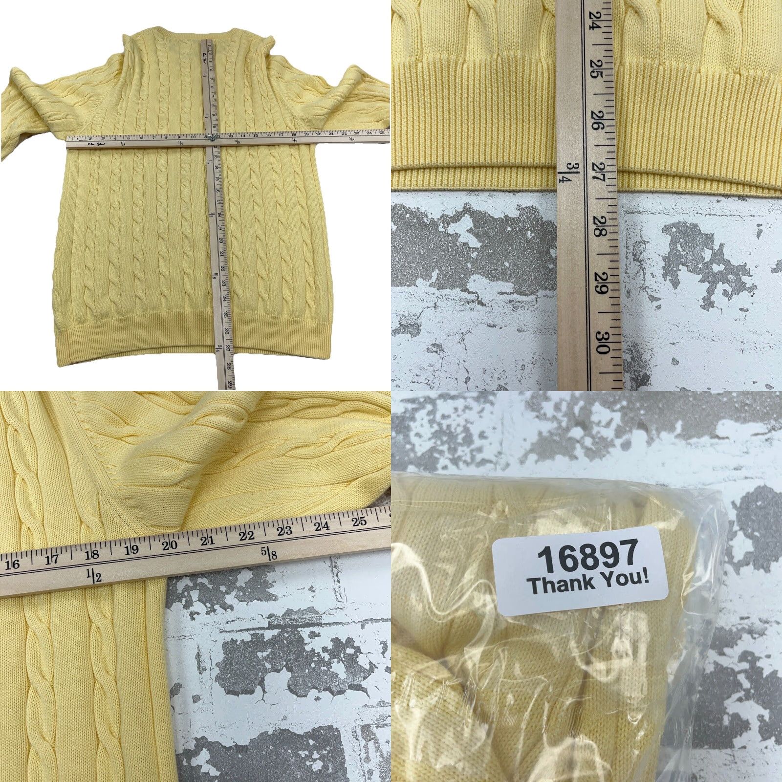 Vintage VINTAGE Duck Head Sweater Men M Yellow Cable-Knit Crewneck Pullover All Seasons Logo Classic Outdoor Preppy Mens Size US M / EU 48-50 / 2 - 8 Thumbnail