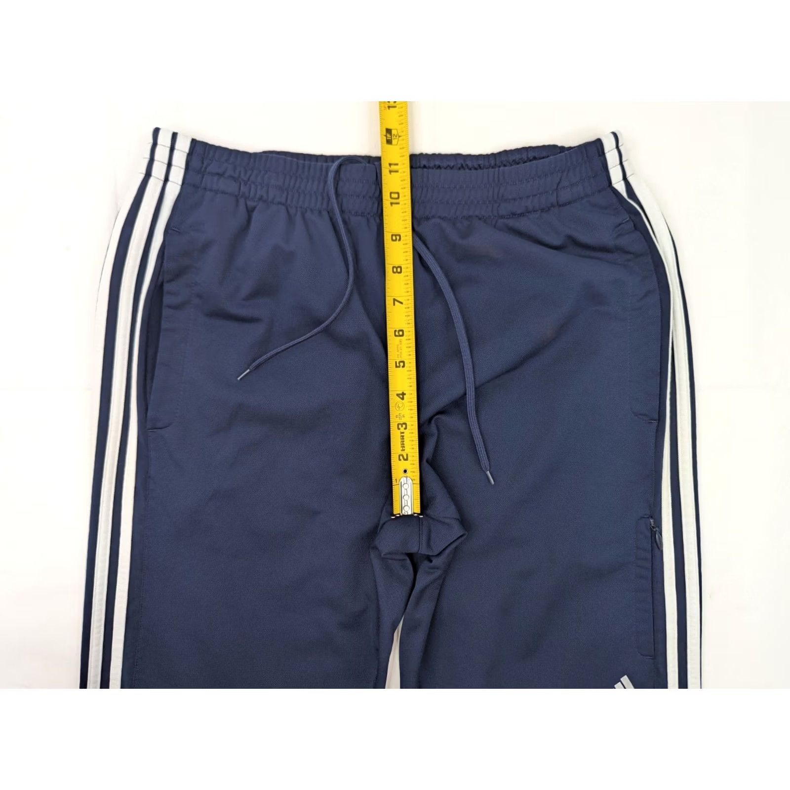 Adidas Adidas Weekender Sweatpants Men L Navy Blue 3-Stripe on Legs Pockets Elastic Waist Regular Size 30x31 Comfort Drape Casual Activewear Sweatpants Size US 33 - 5 Thumbnail