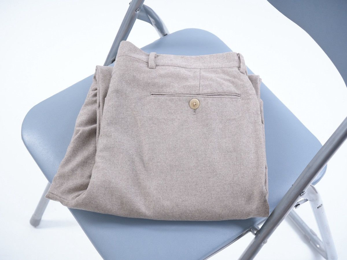 Auralee Light Wool Gabardine Trousers - Grey - Size 4